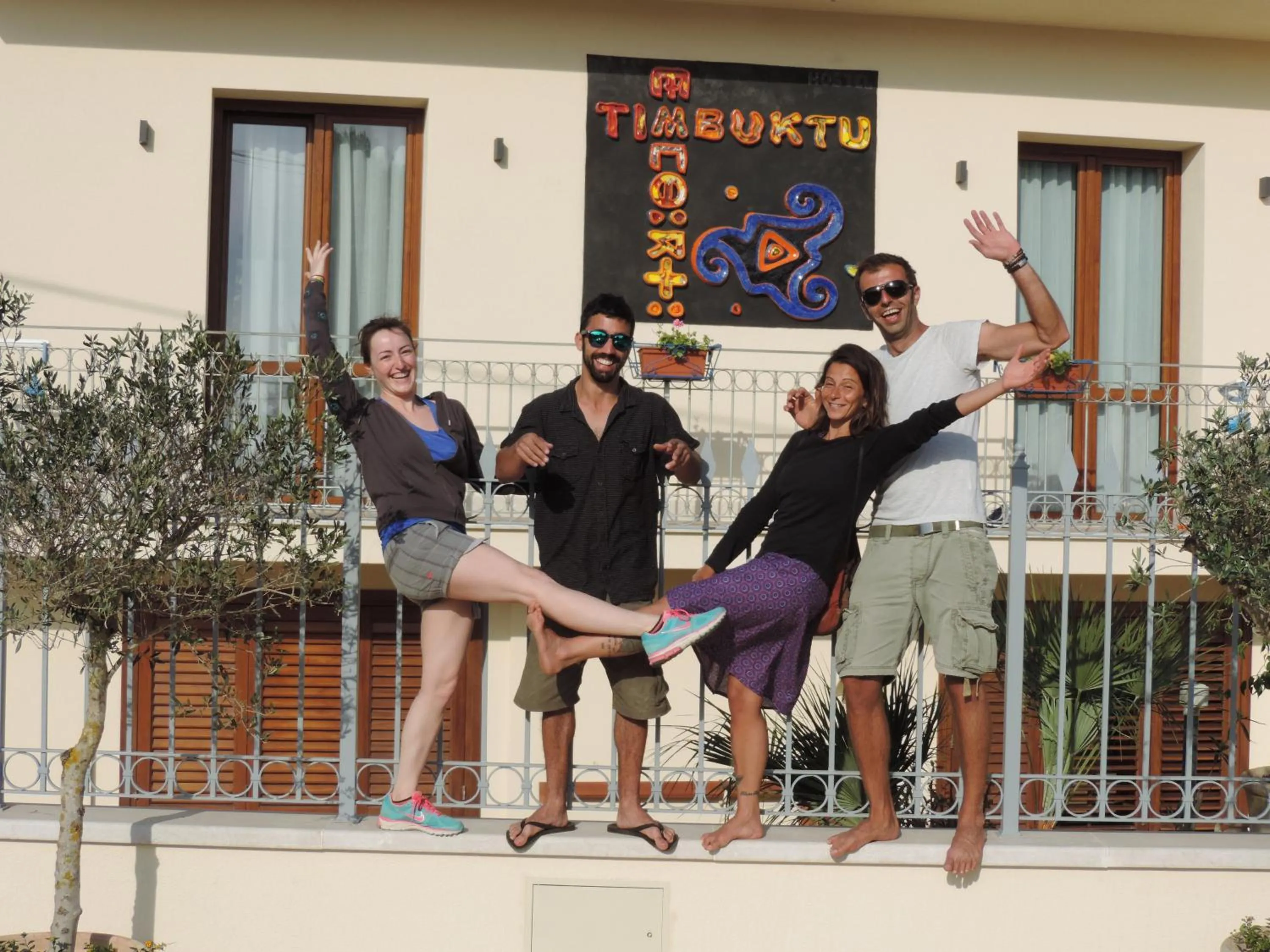 Facade/entrance in Timbuktu Hostel