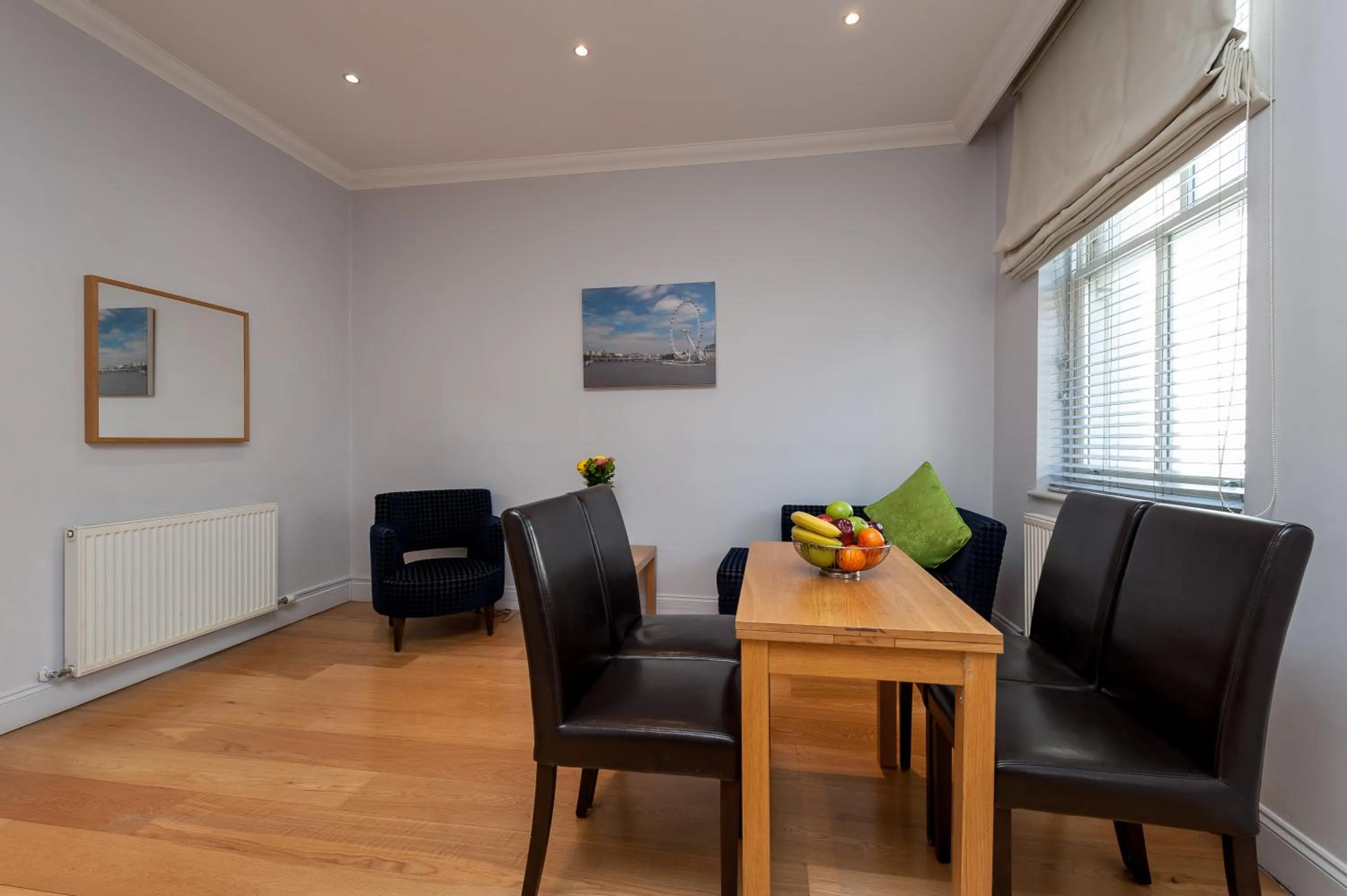 Living room in 12 London Street Apartments