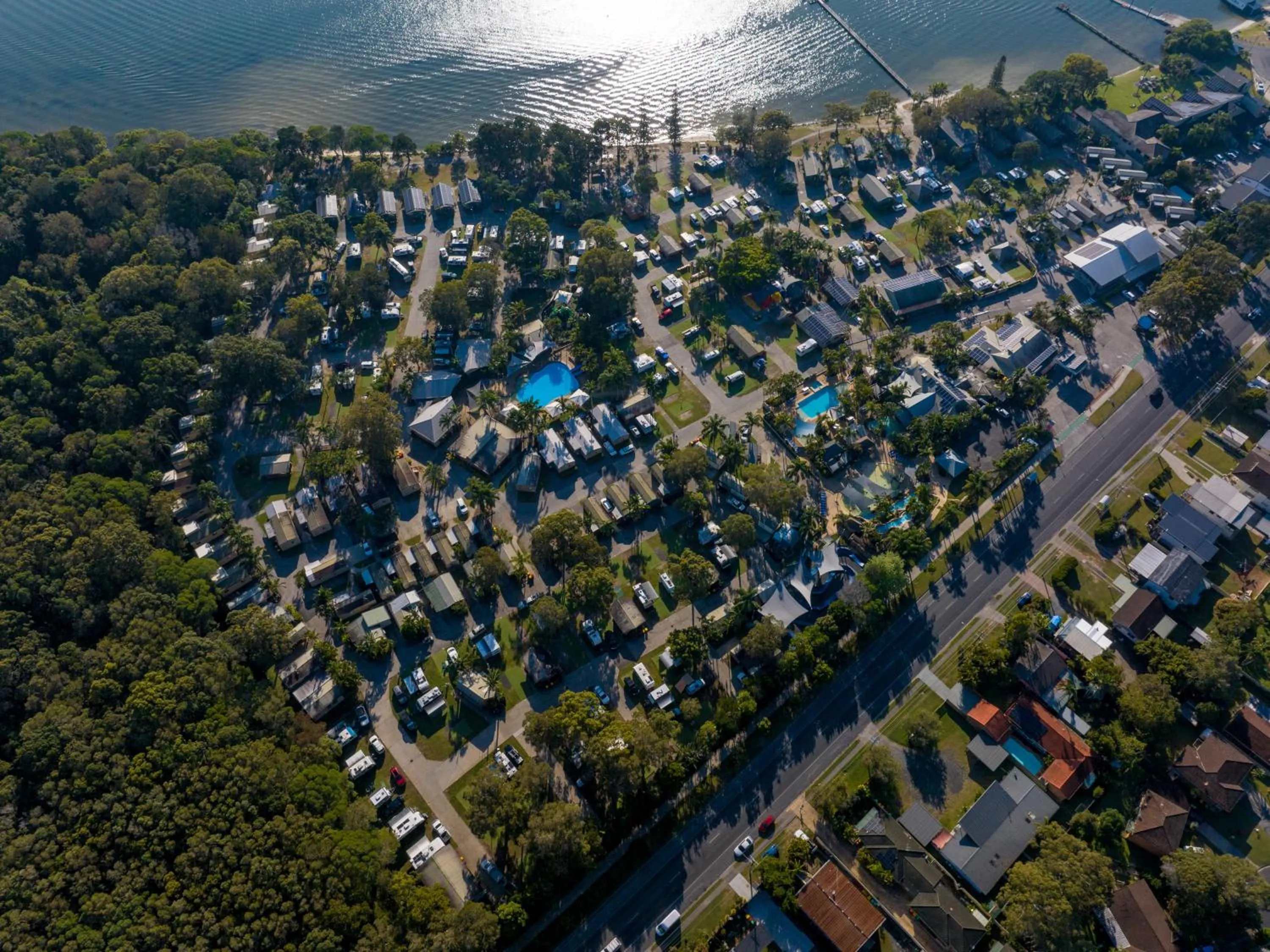 Bird's eye view in NRMA Blue Dolphin Yamba Holiday Resort