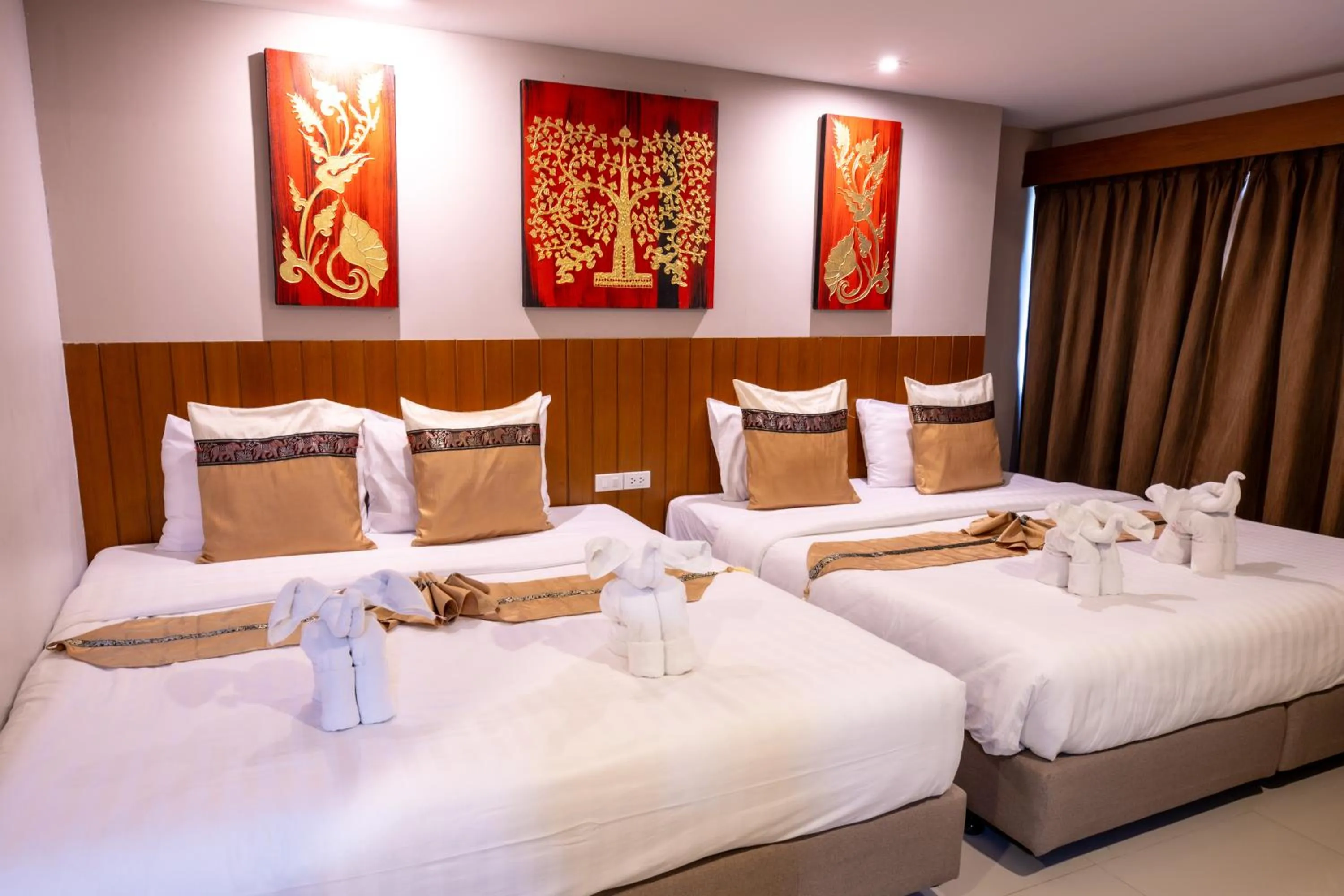 Bed in Huen Jao Ban Hotel
