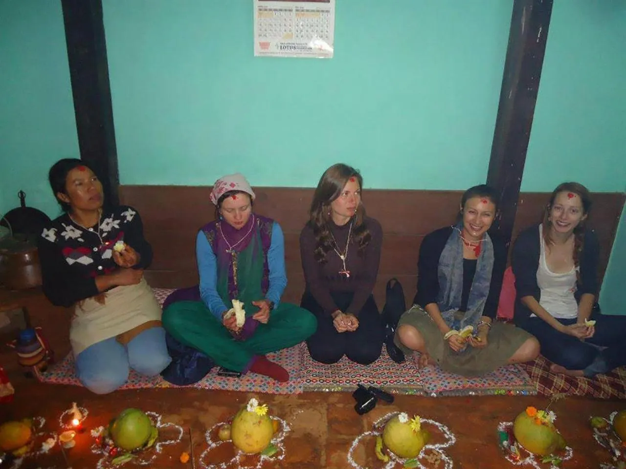 group of guests in Sanu House