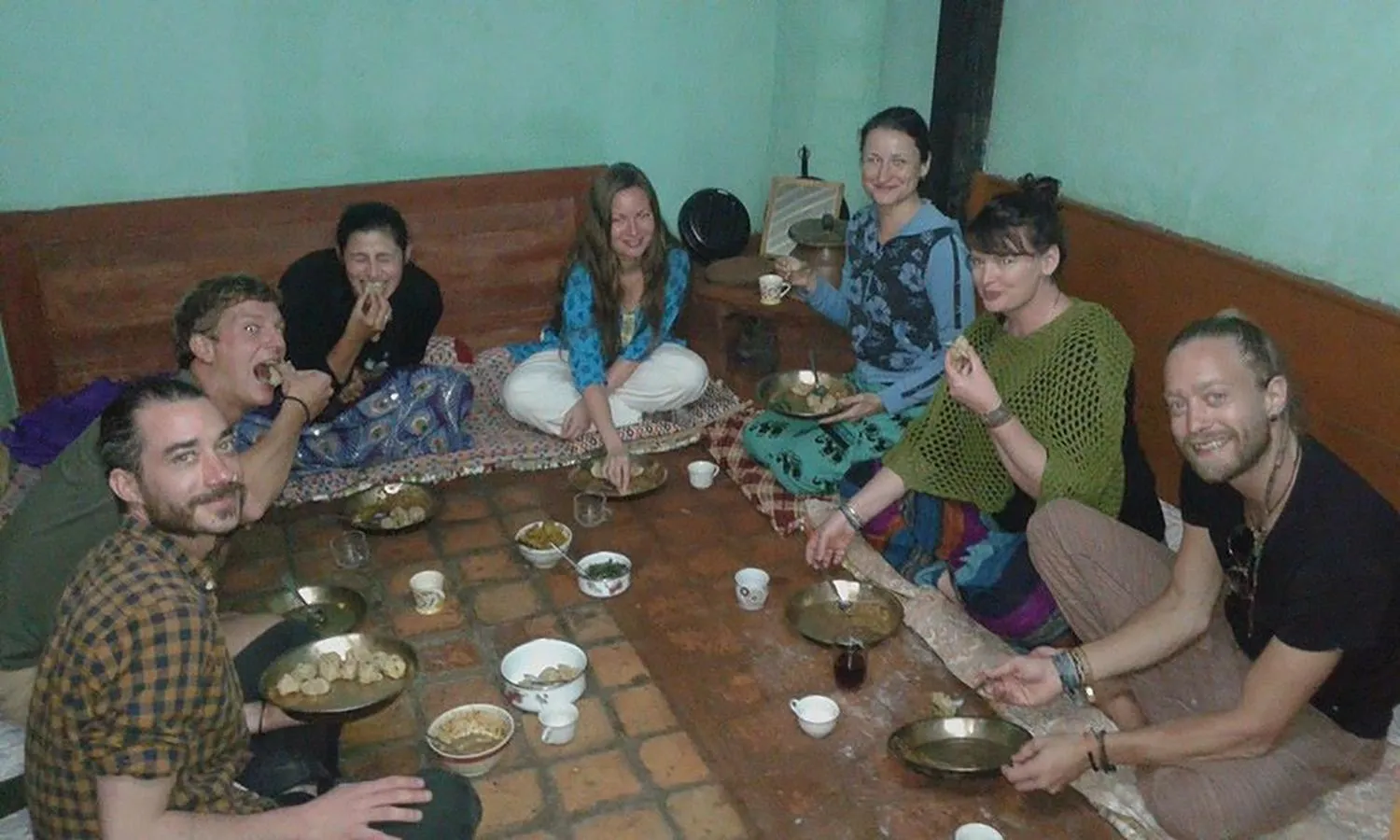 group of guests in Sanu House