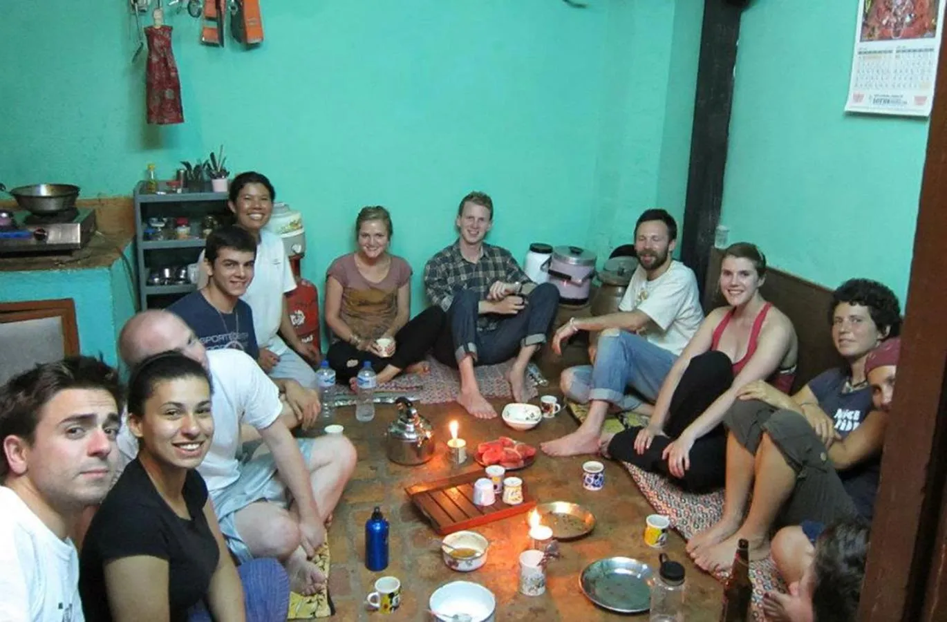 group of guests in Sanu House