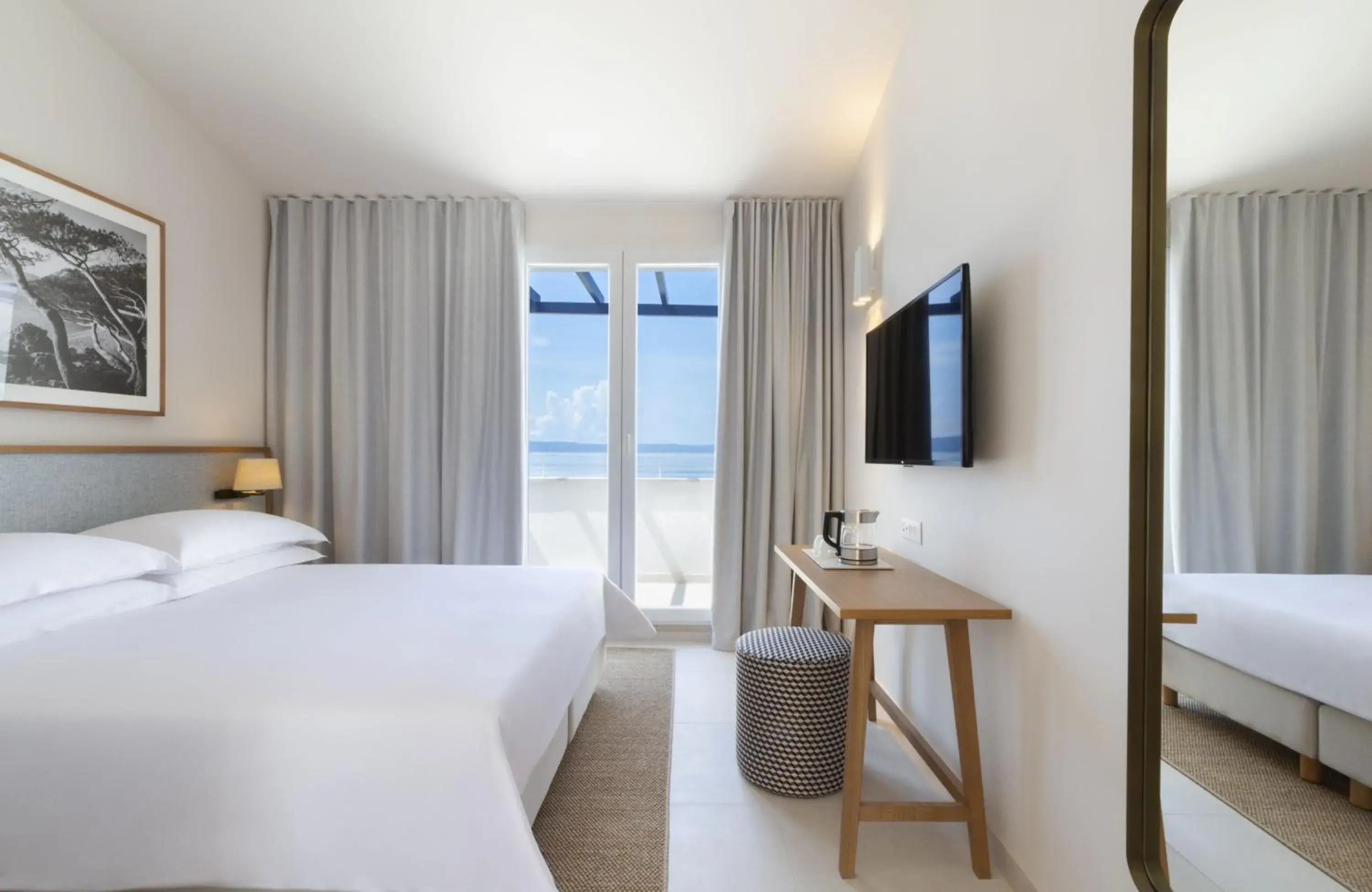 Standard Double Room with Balcony and Side Sea View - single occupancy in Bluesun Holiday Village Afrodita Standard Double Room with Balcony and Side Sea View - single occupancy in Bluesun Holiday Village Afrodita