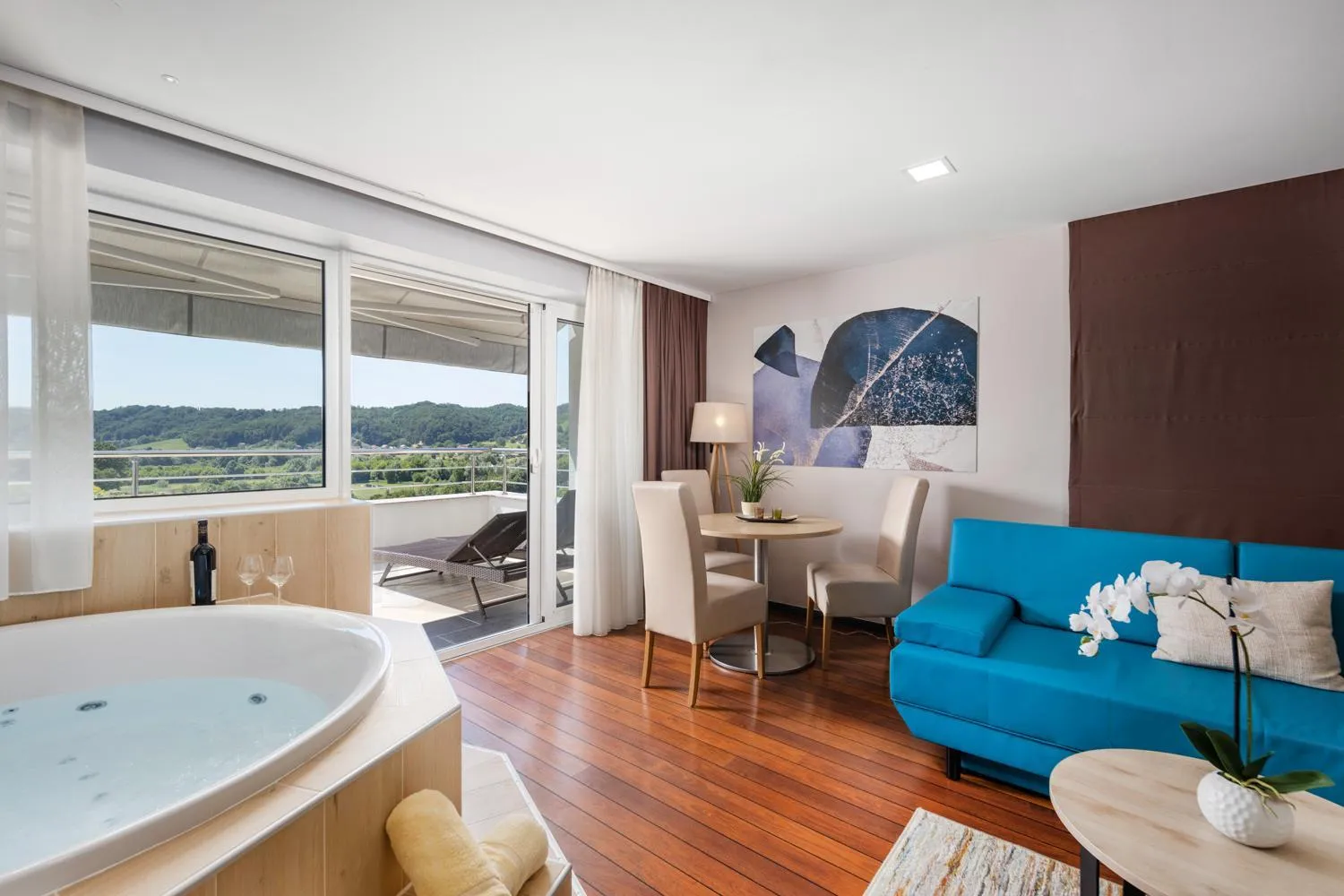 Hot Tub in Wellness Hotel Villa Magdalena