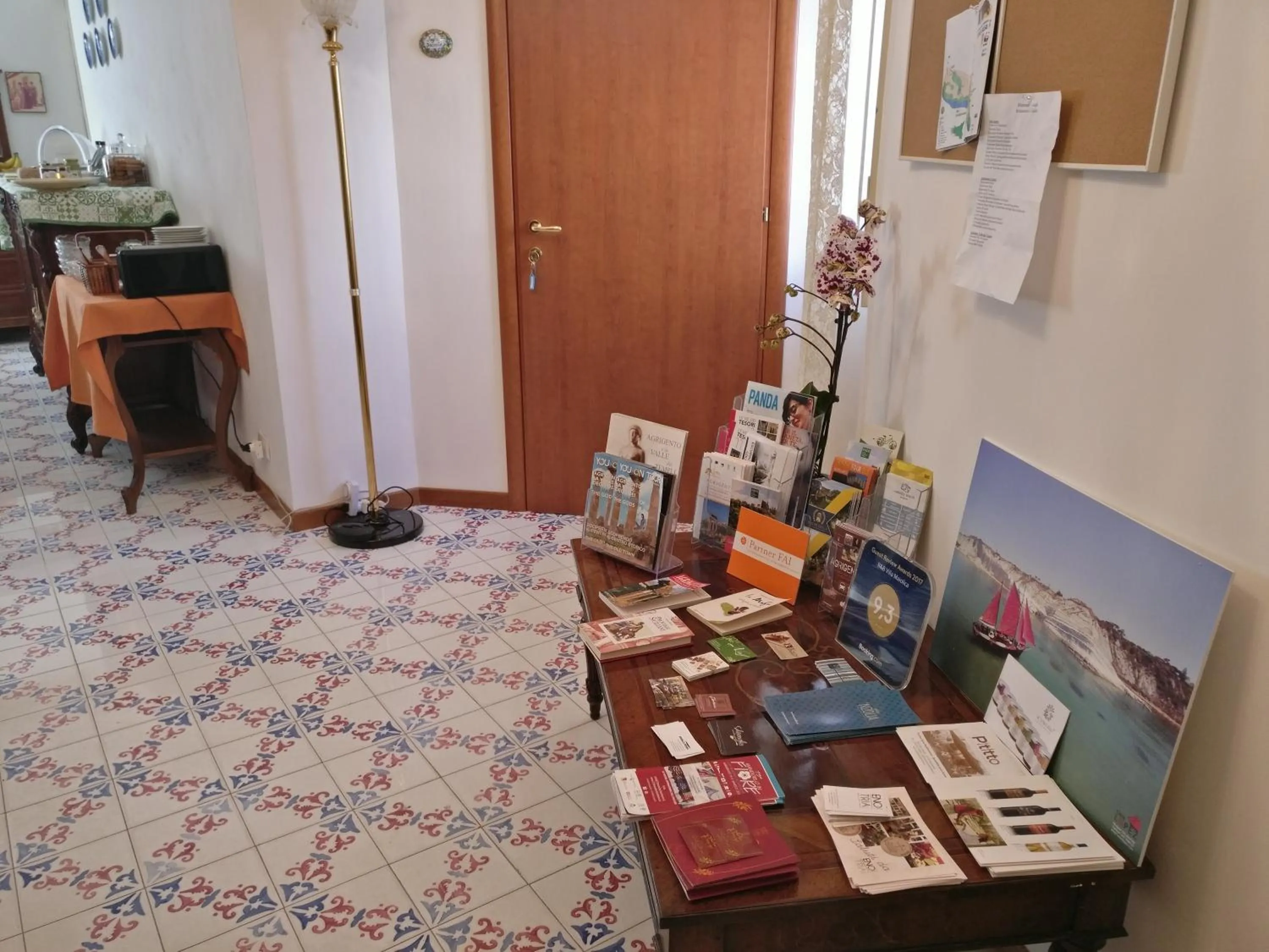 Lobby or reception in B&B Villa Maiolica