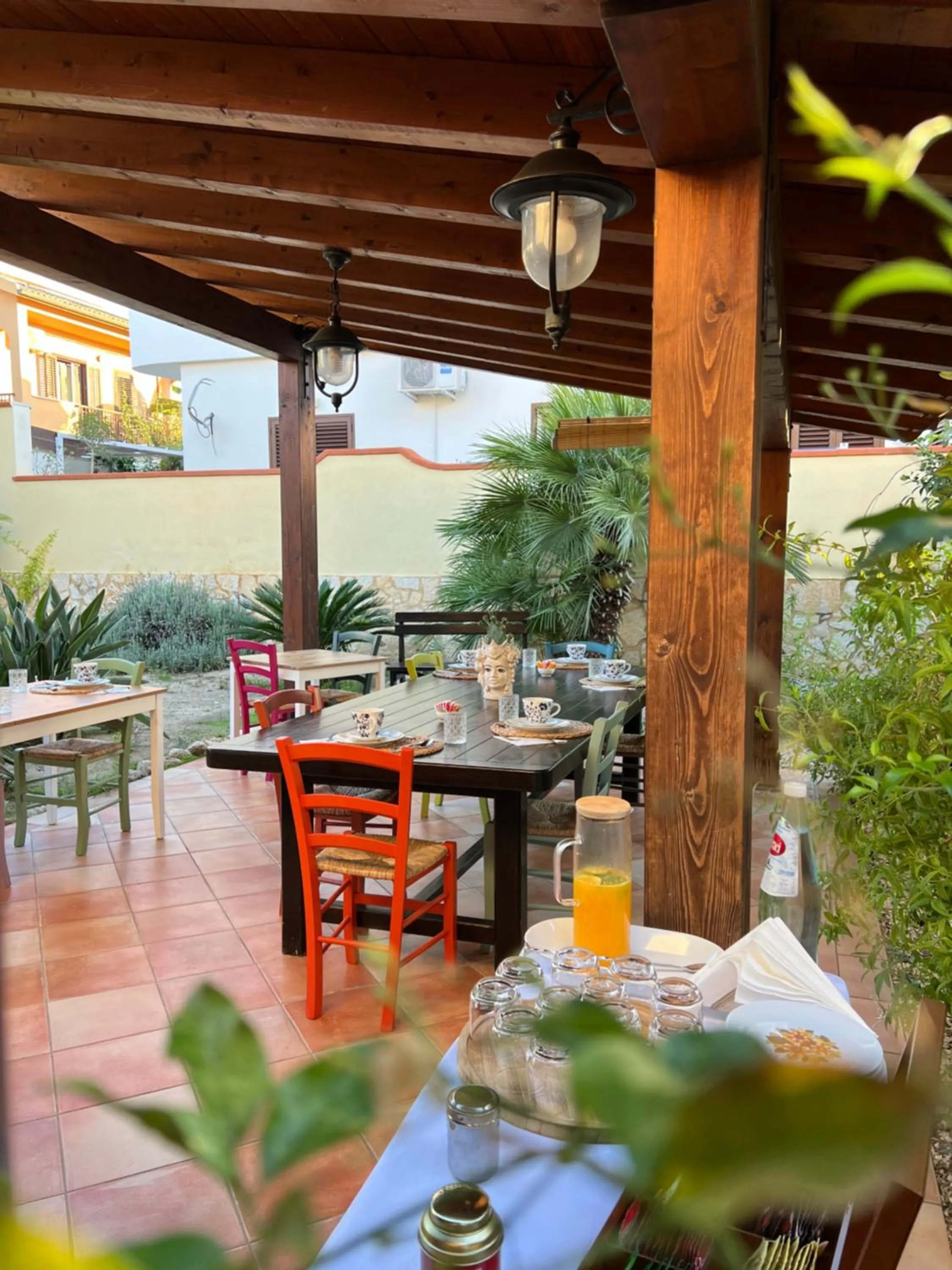 Patio in B&B Villa Maiolica