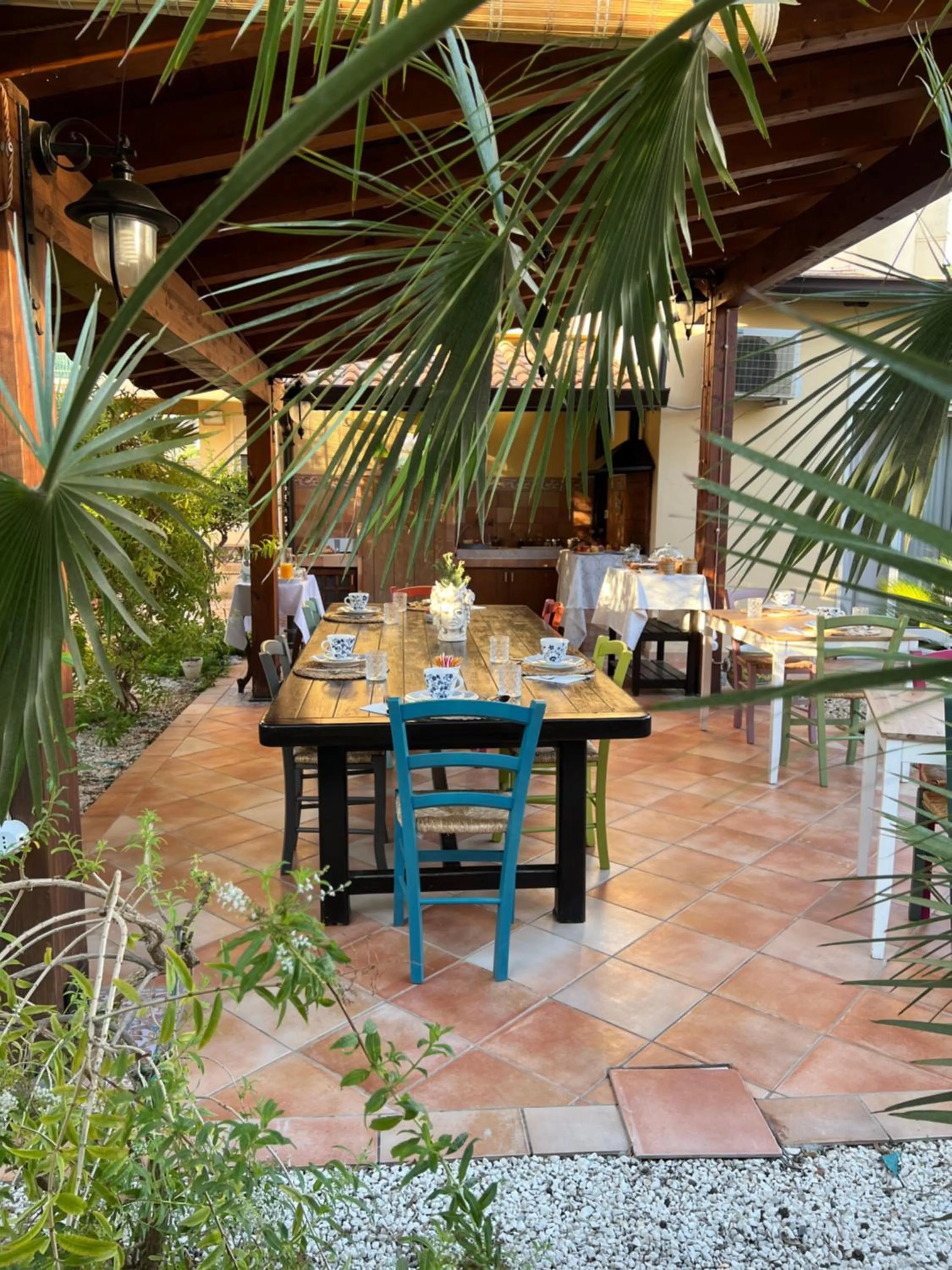 Patio in B&B Villa Maiolica