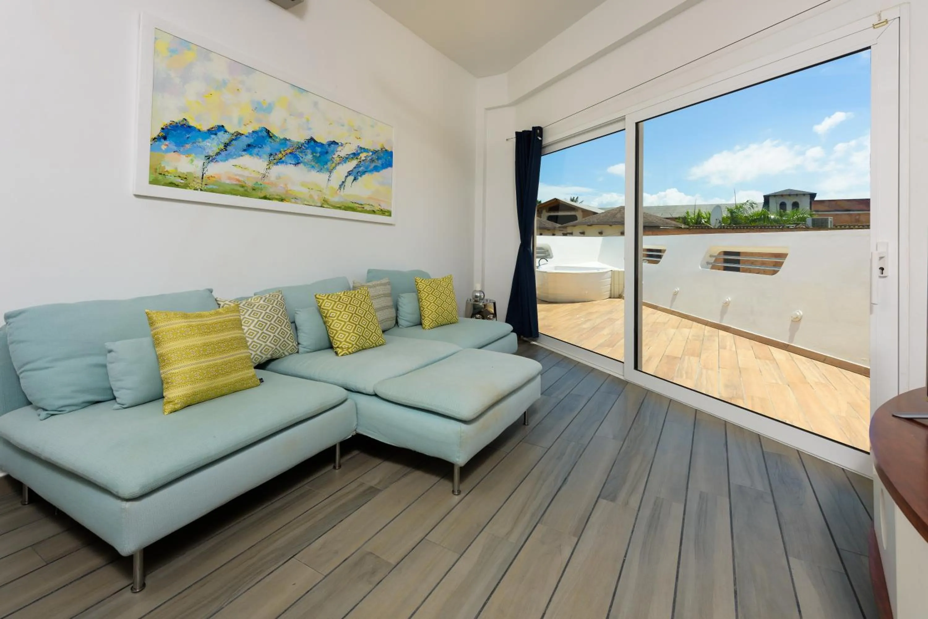 Living room in Puerto Plaza Las Terrenas