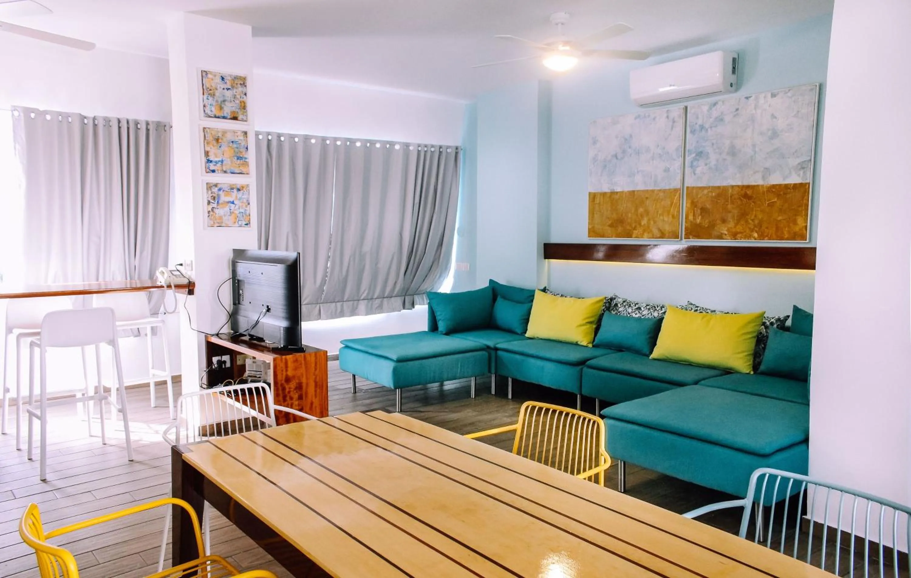 Living room in Puerto Plaza Las Terrenas
