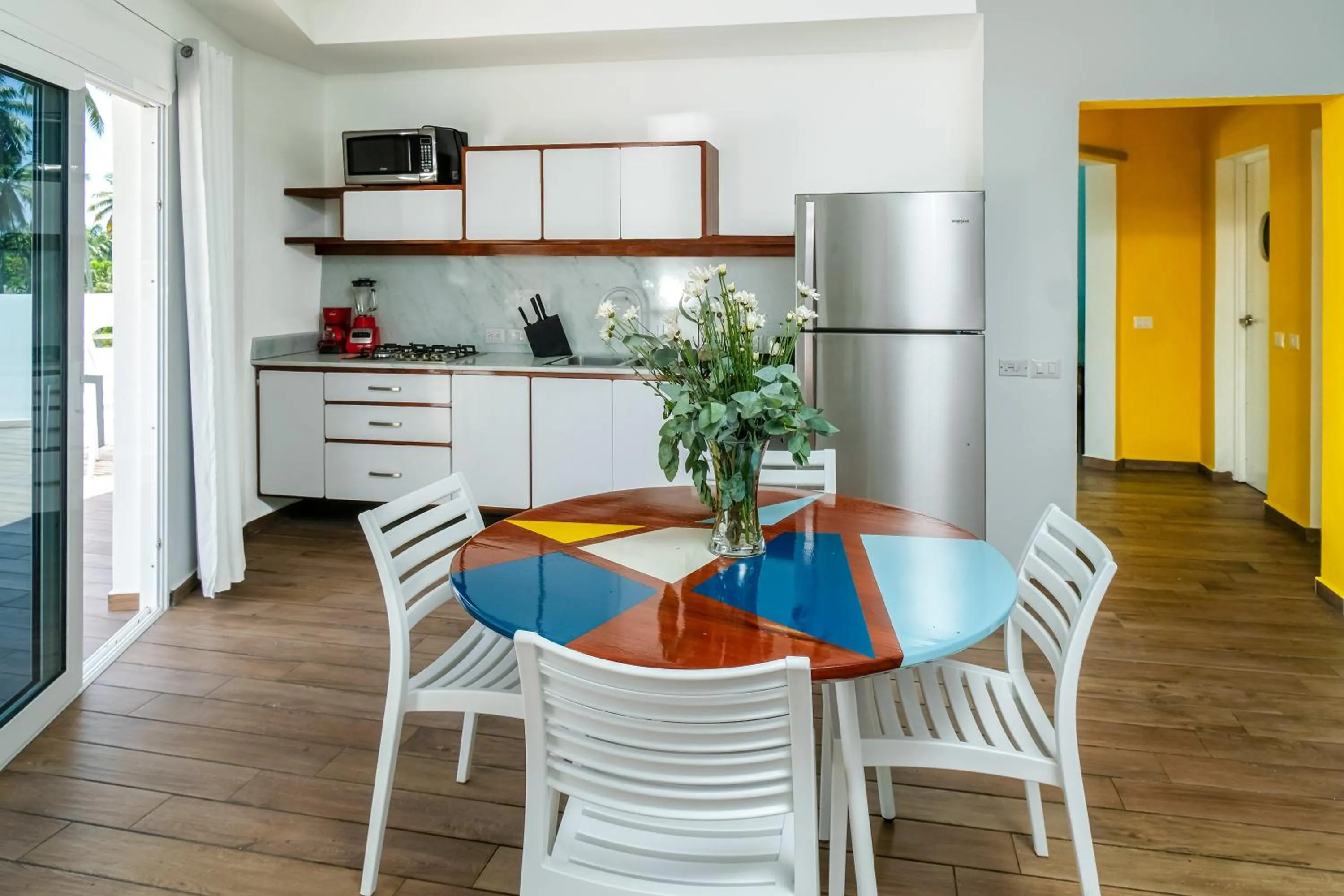 Dining area in Puerto Plaza Las Terrenas