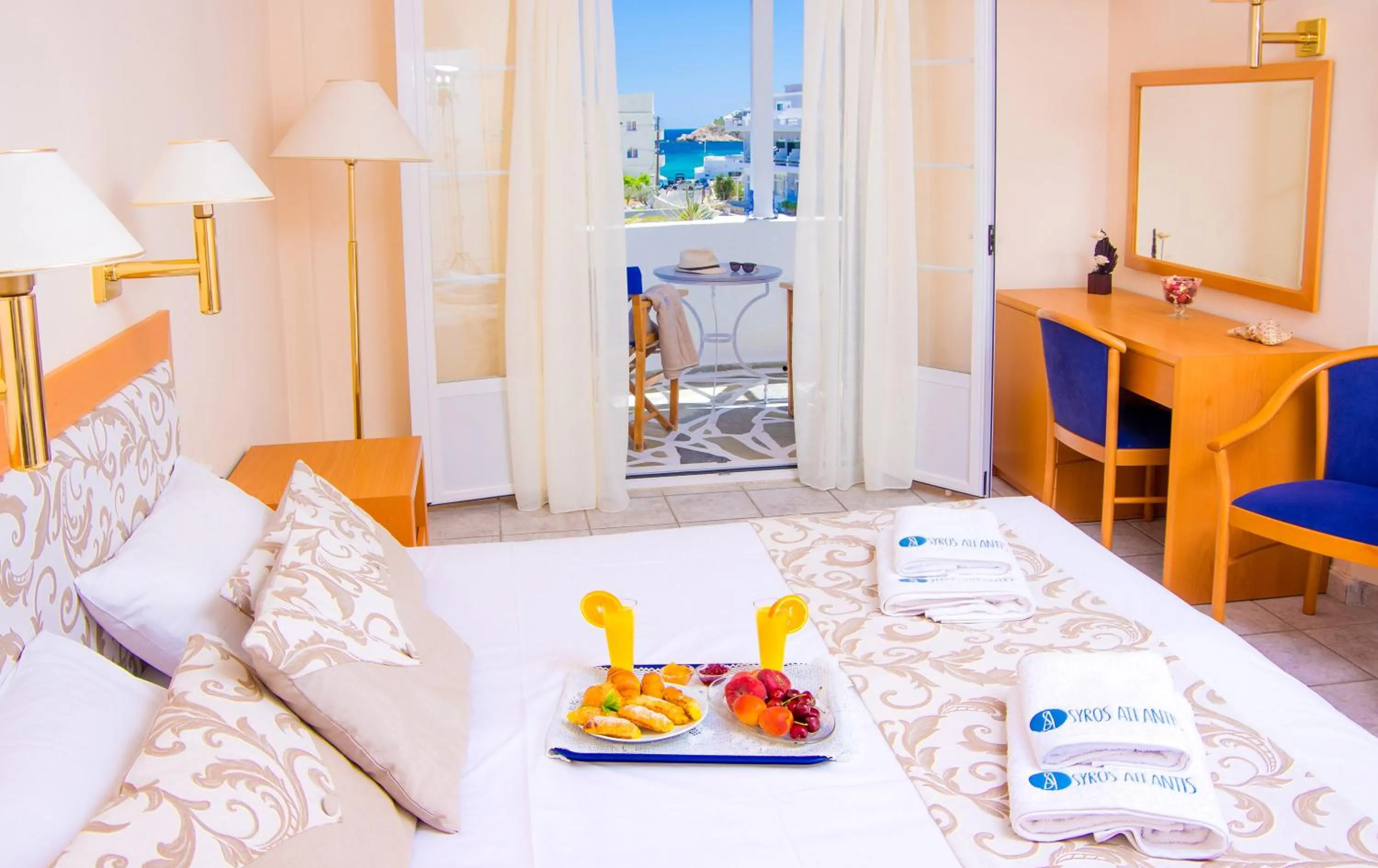 Food close-up, Bed in Syros Atlantis