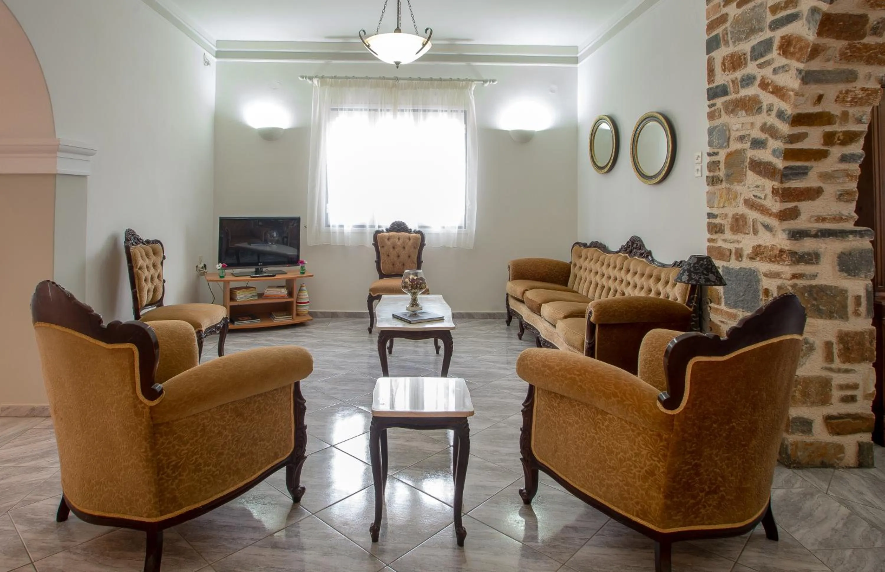 Communal lounge/ TV room in Syros Atlantis