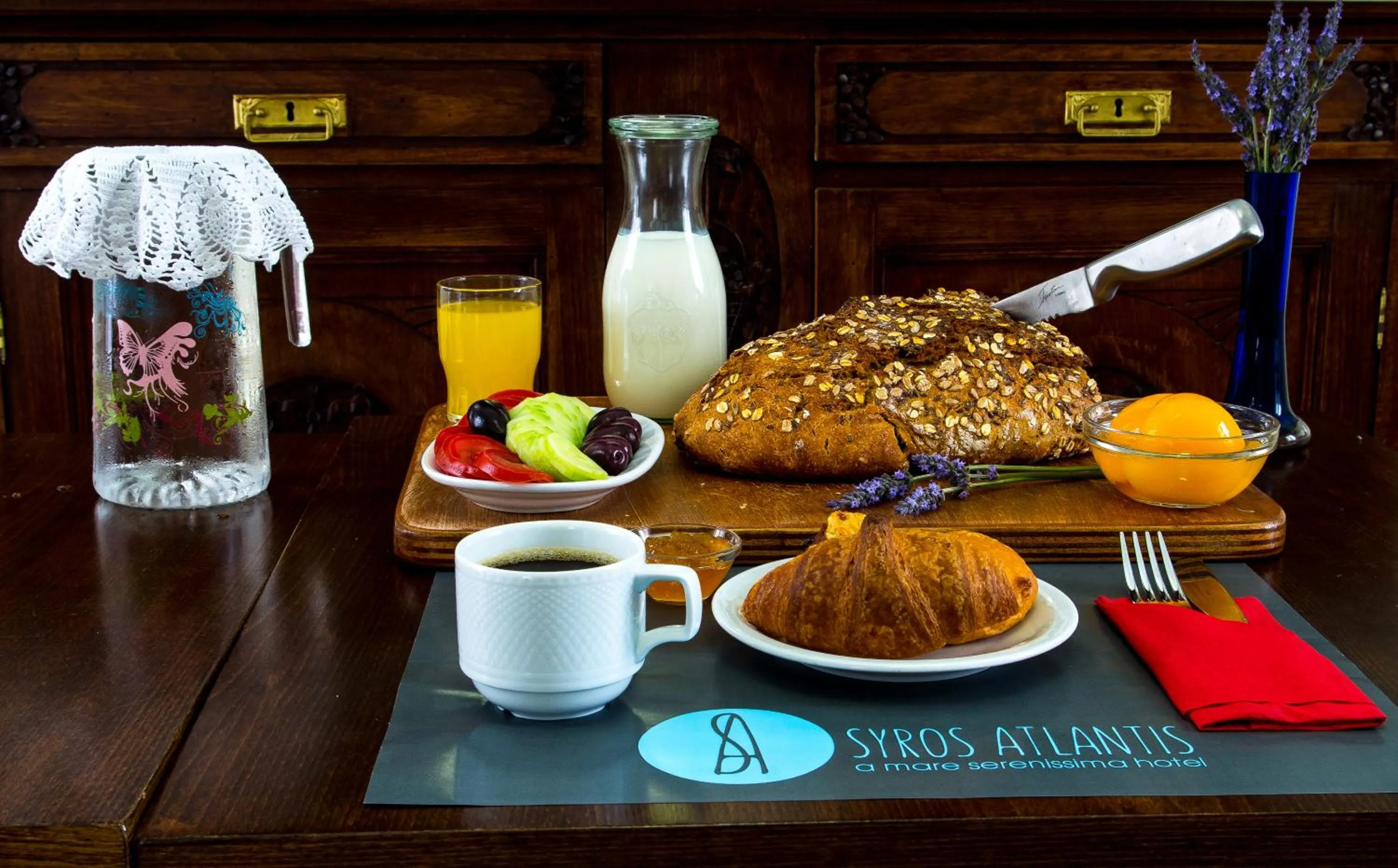 Buffet breakfast in Syros Atlantis