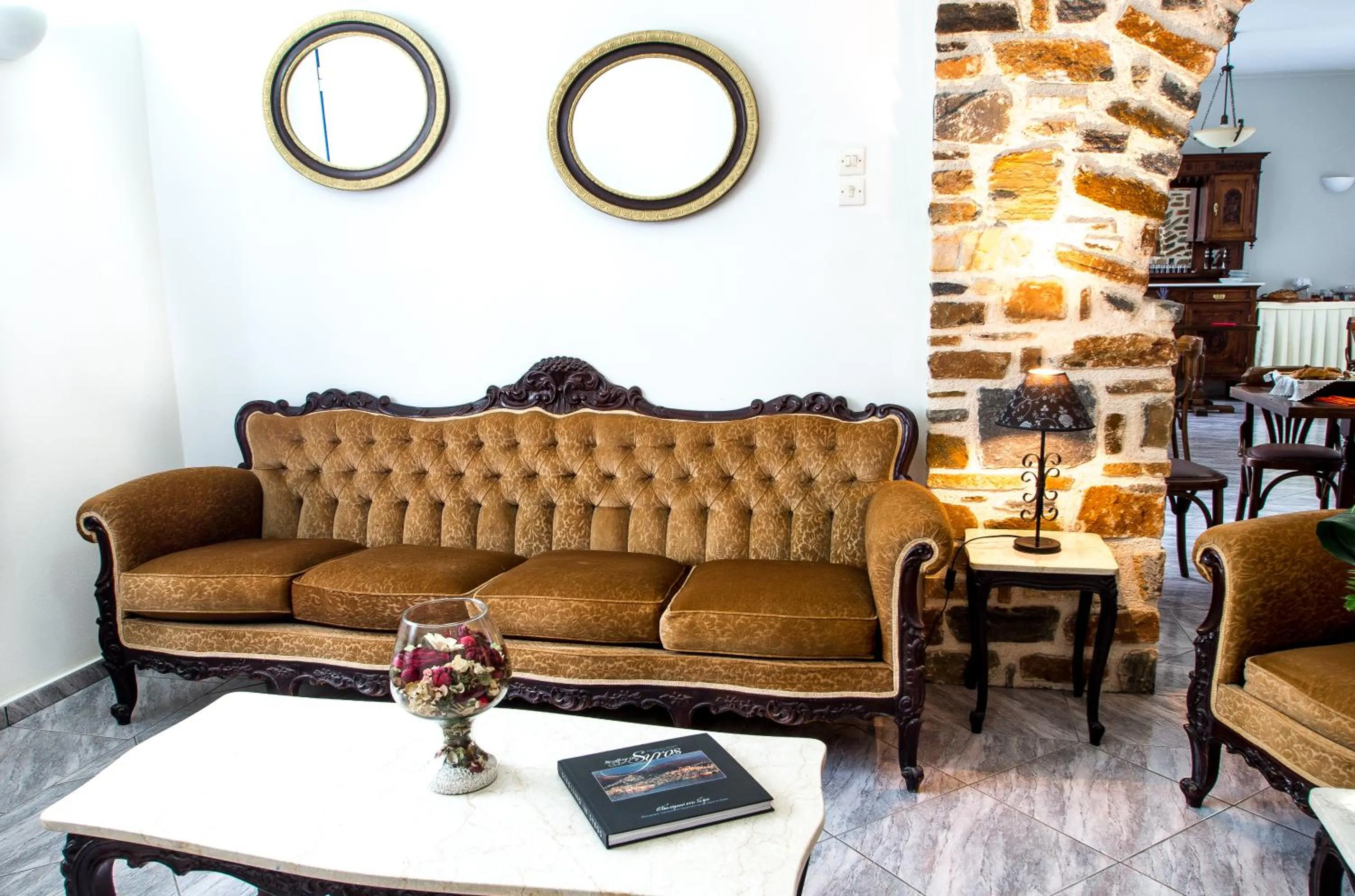 Communal lounge/ TV room in Syros Atlantis