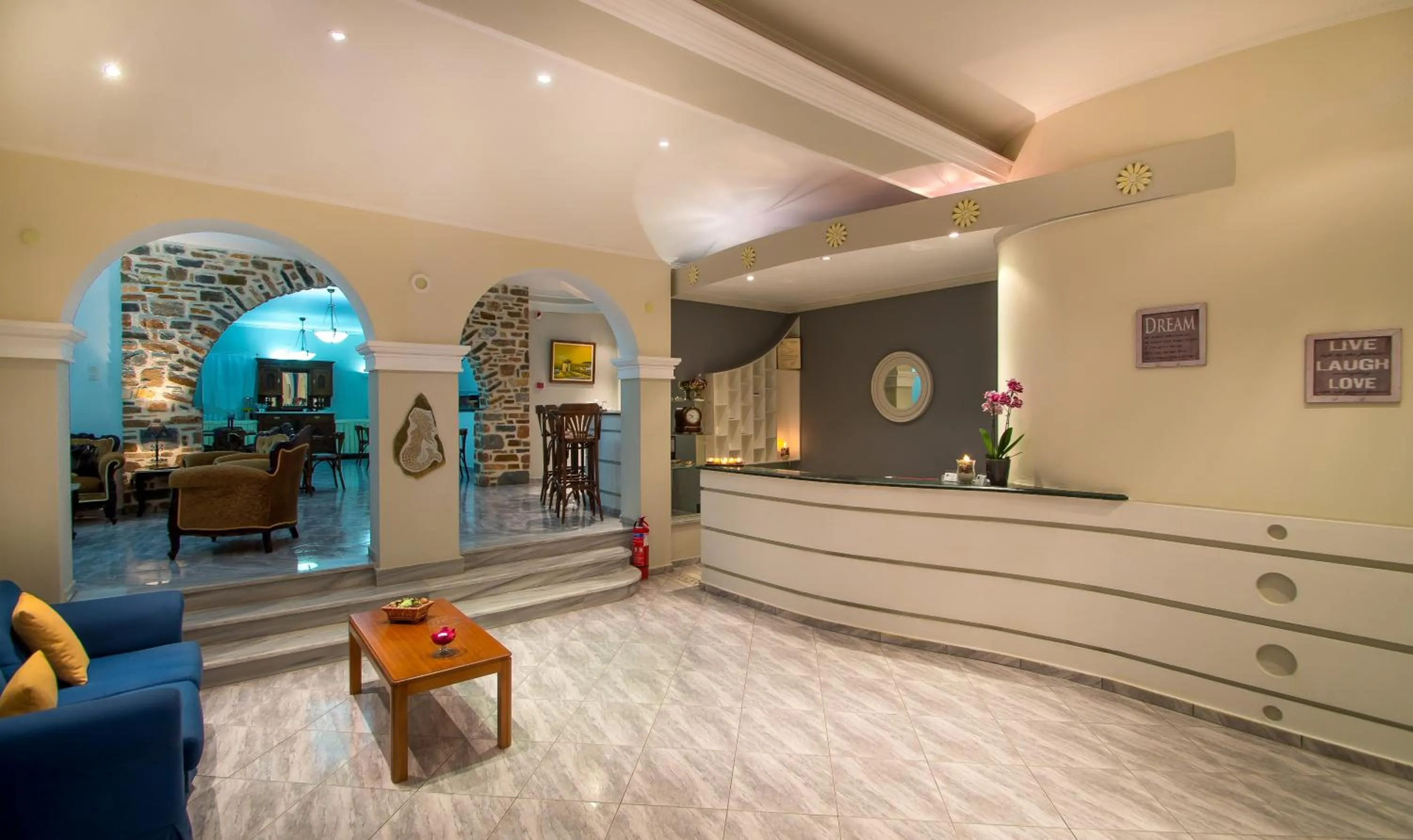 Lobby or reception in Syros Atlantis