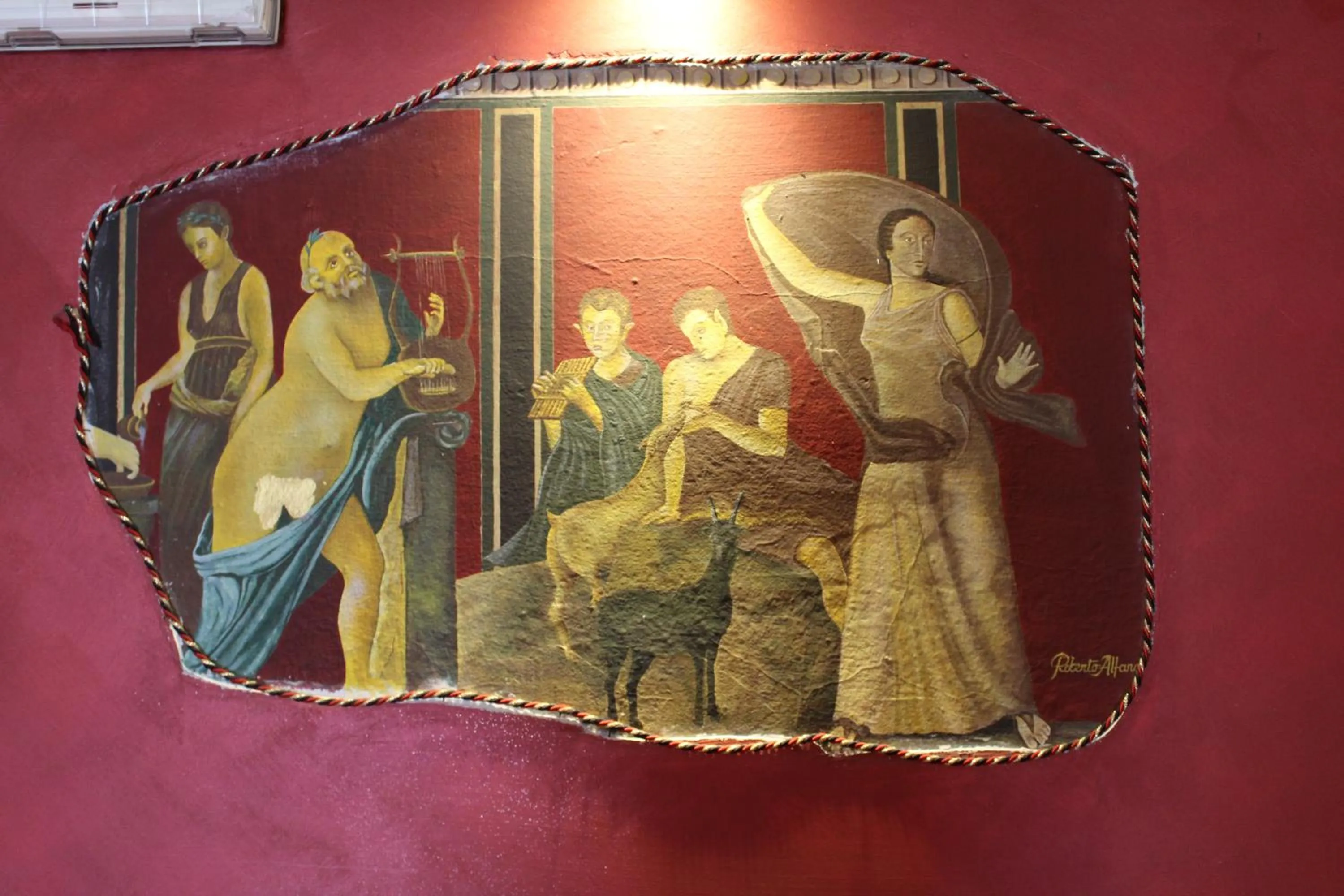 Decorative detail in Hotel Santuario