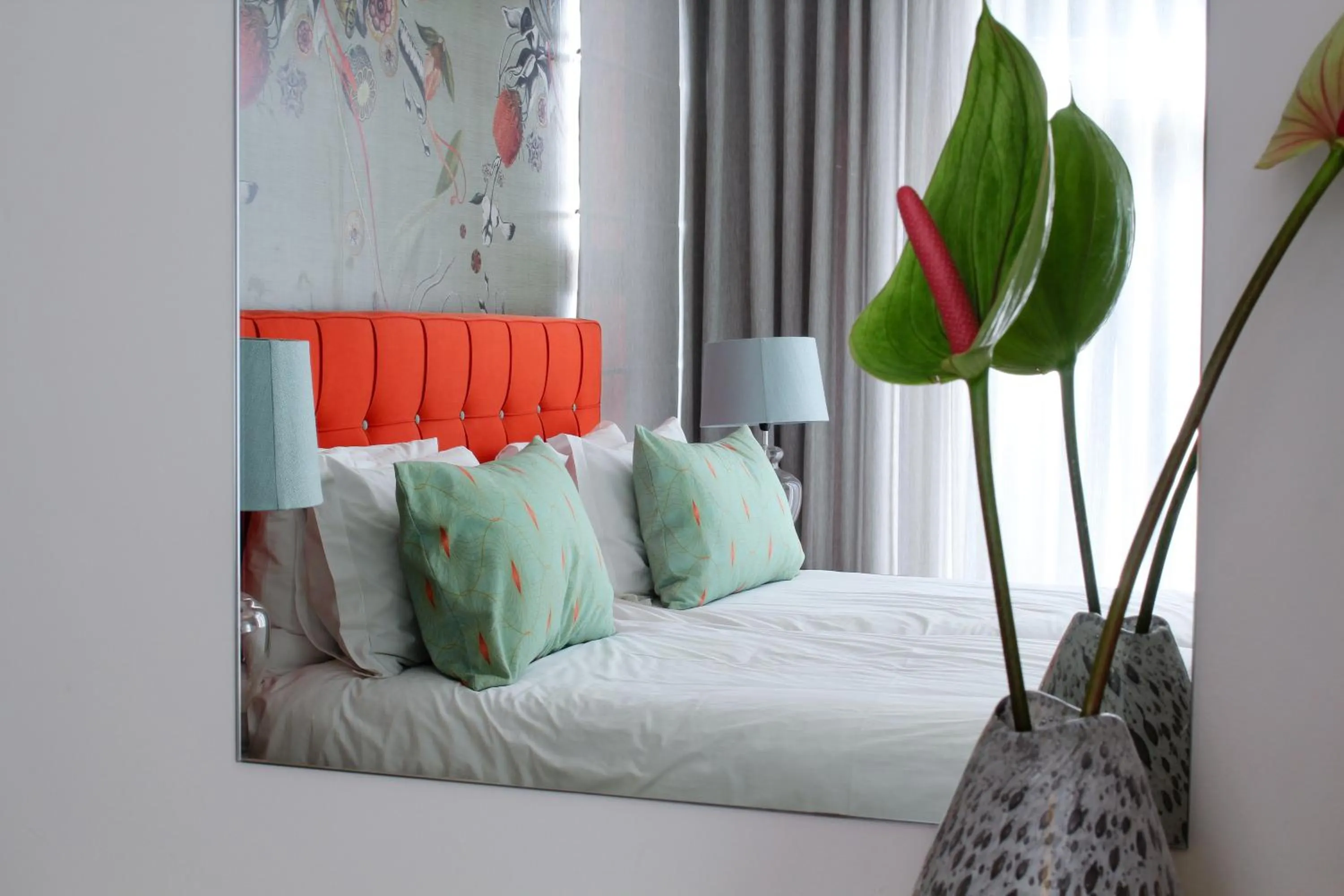 Photo of the whole room, Bed in Thirty On Grace