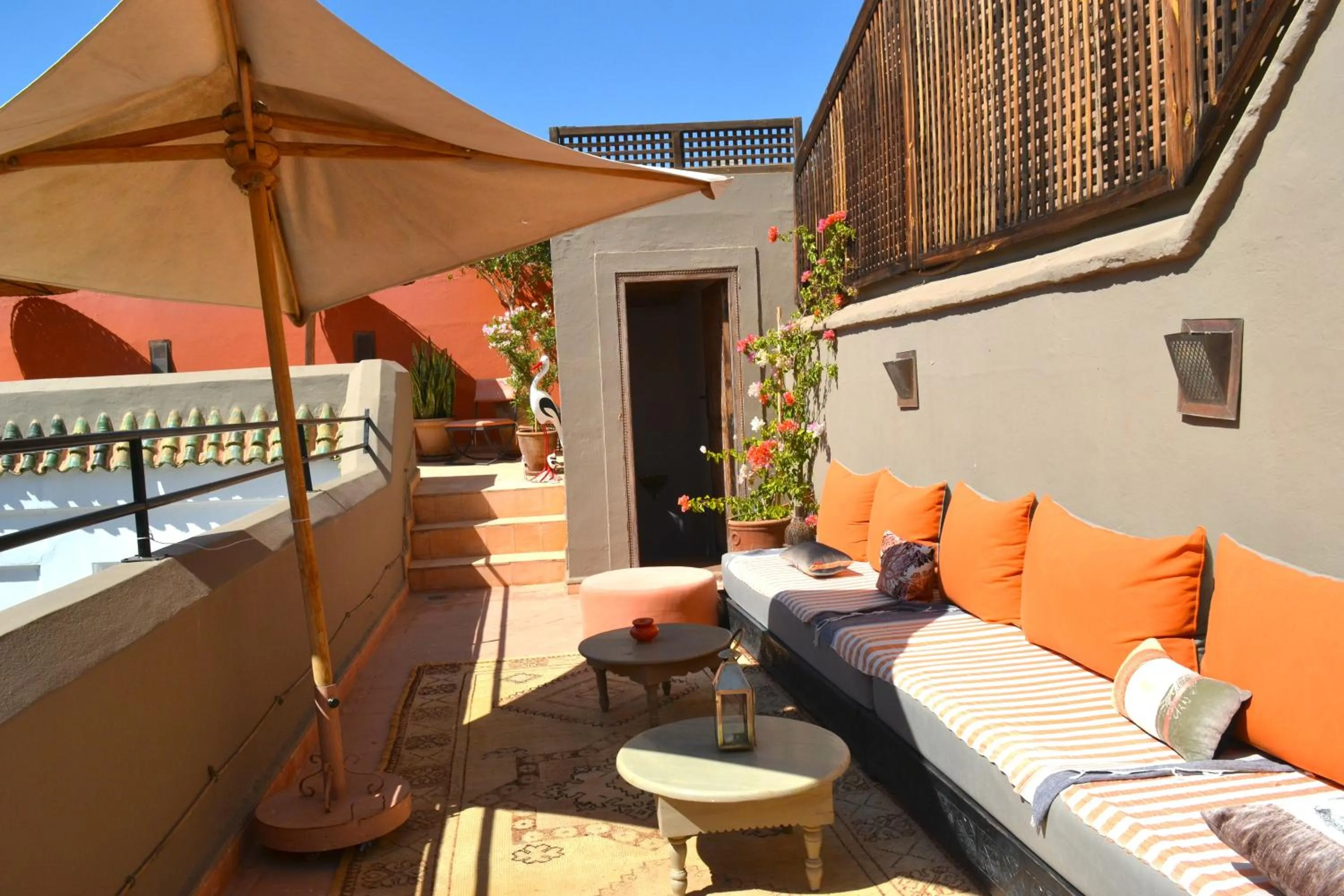 Balcony/Terrace in Riad See Moon And Spa
