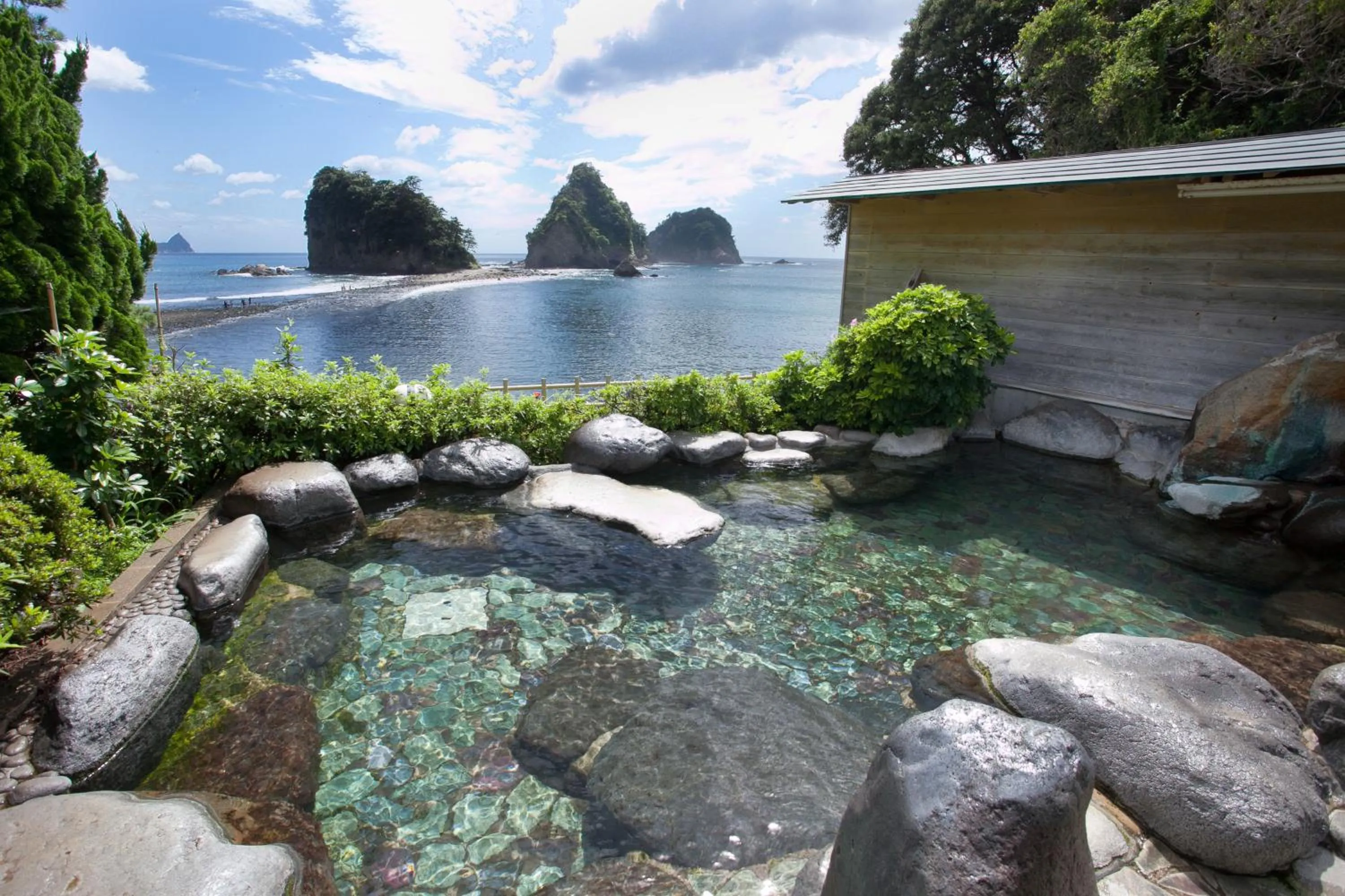 Hot Spring Bath in Dogashima Onsen Hotel