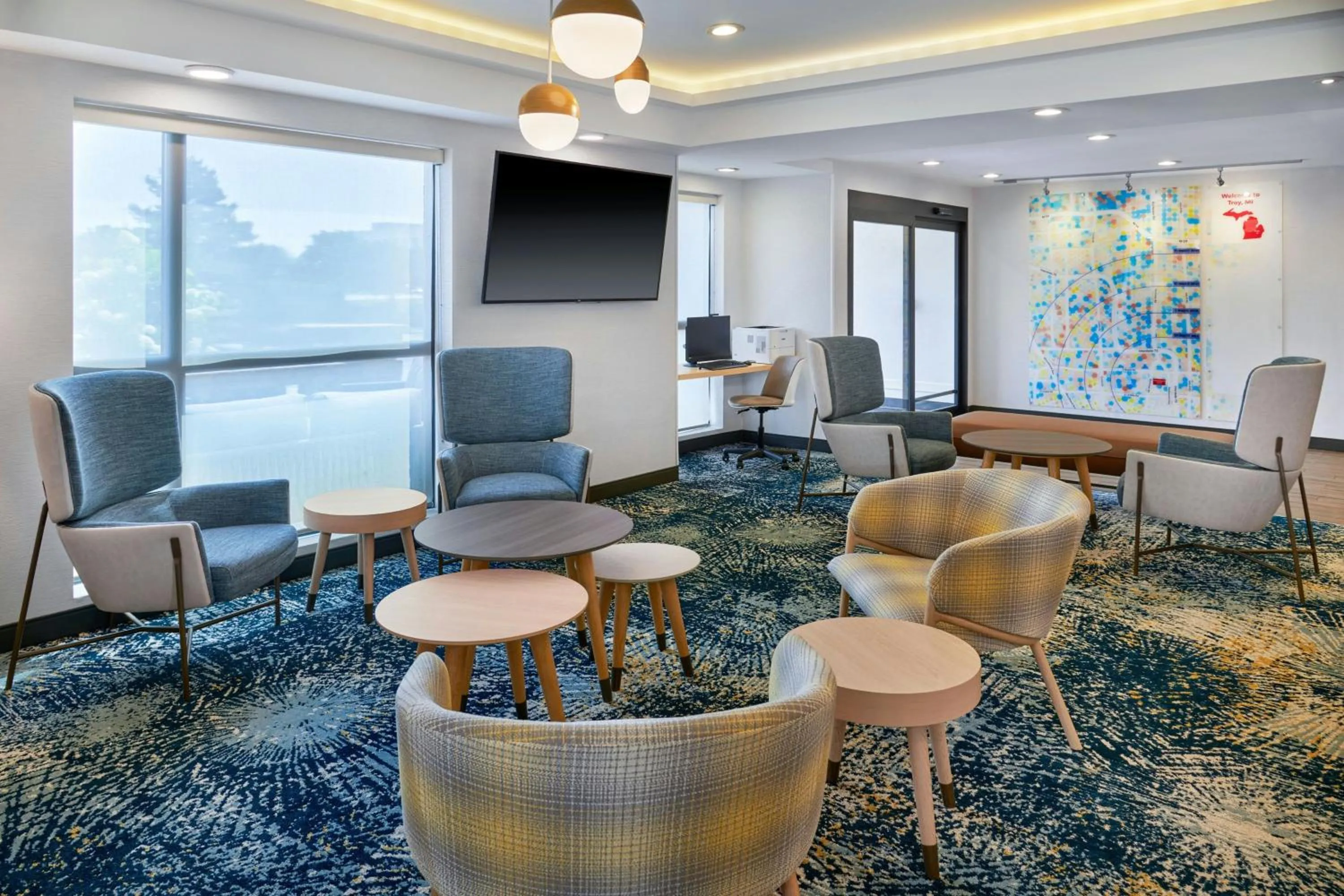 Lobby or reception in TownePlace Suites by Marriott Detroit Troy