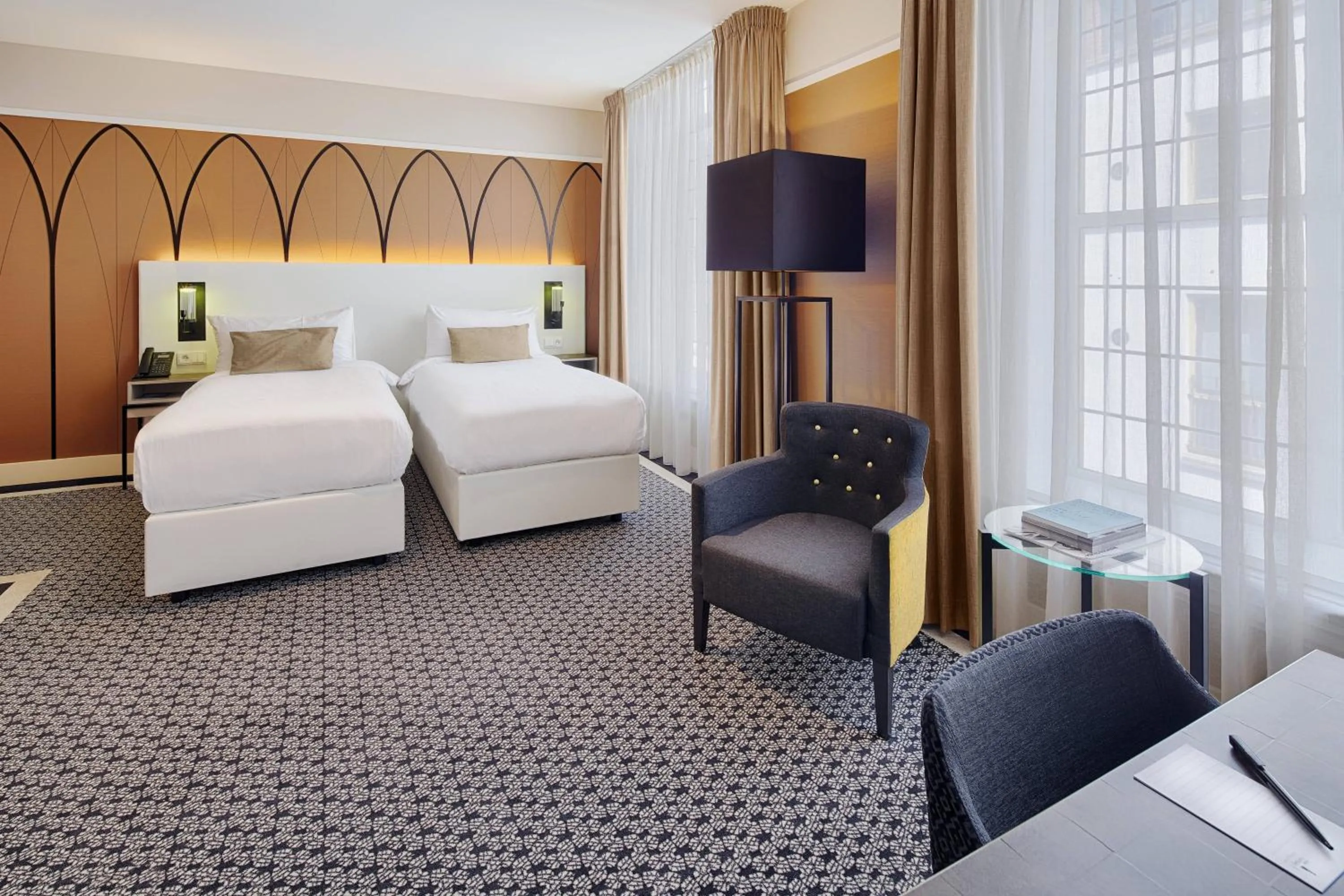 Photo of the whole room, Bed in Hotel Nassau Breda, Autograph Collection