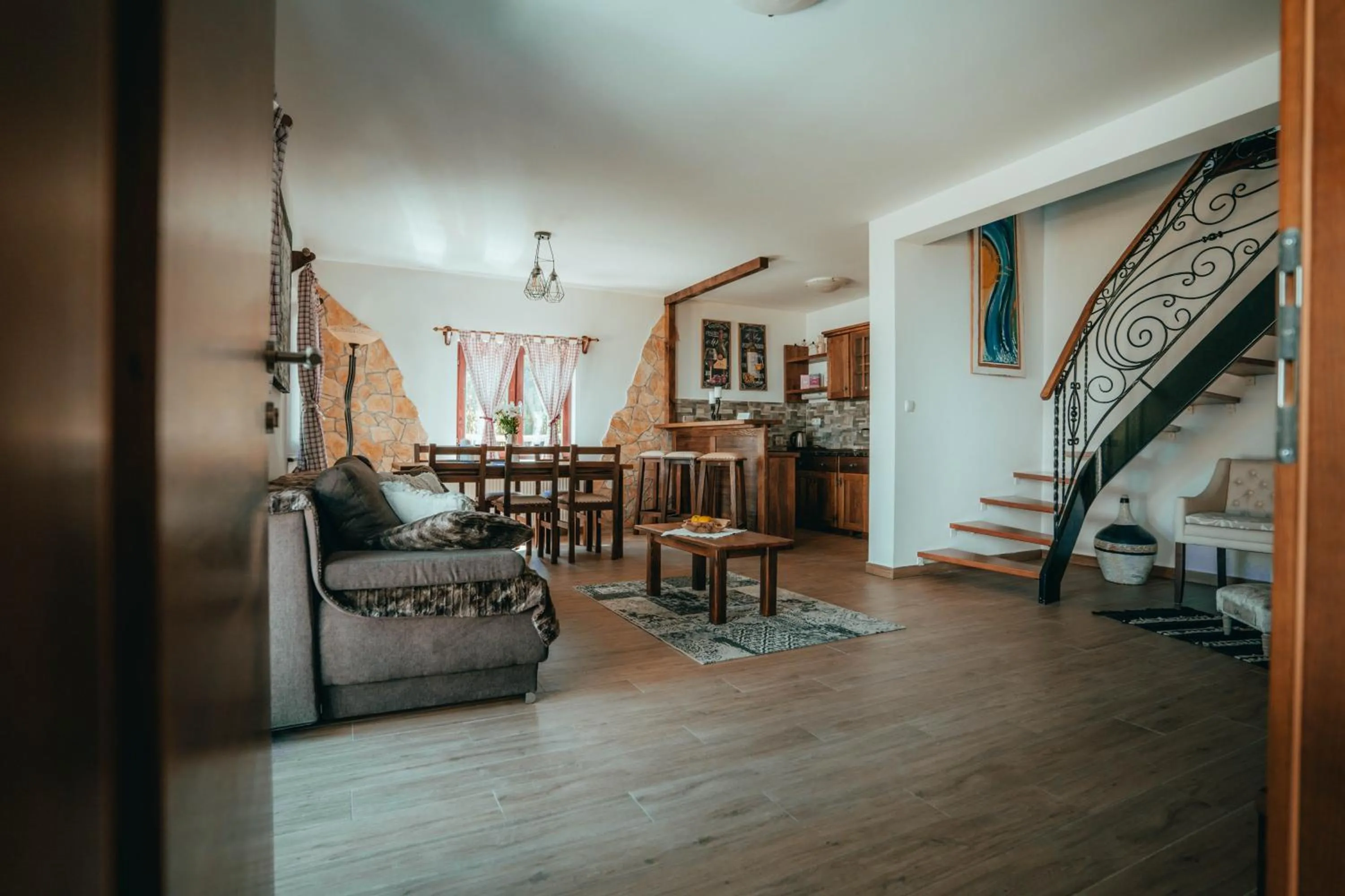 Living room in Etno Garden Apartments