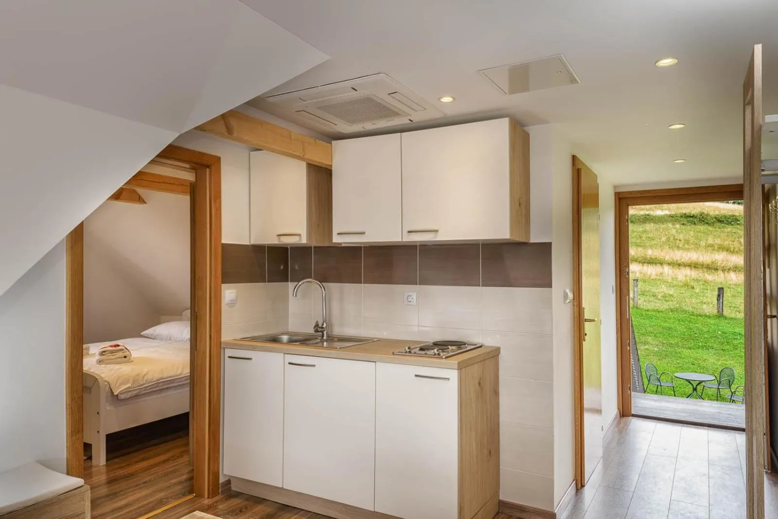 Kitchen or kitchenette in Hotel Srakovcic Heart of Nature