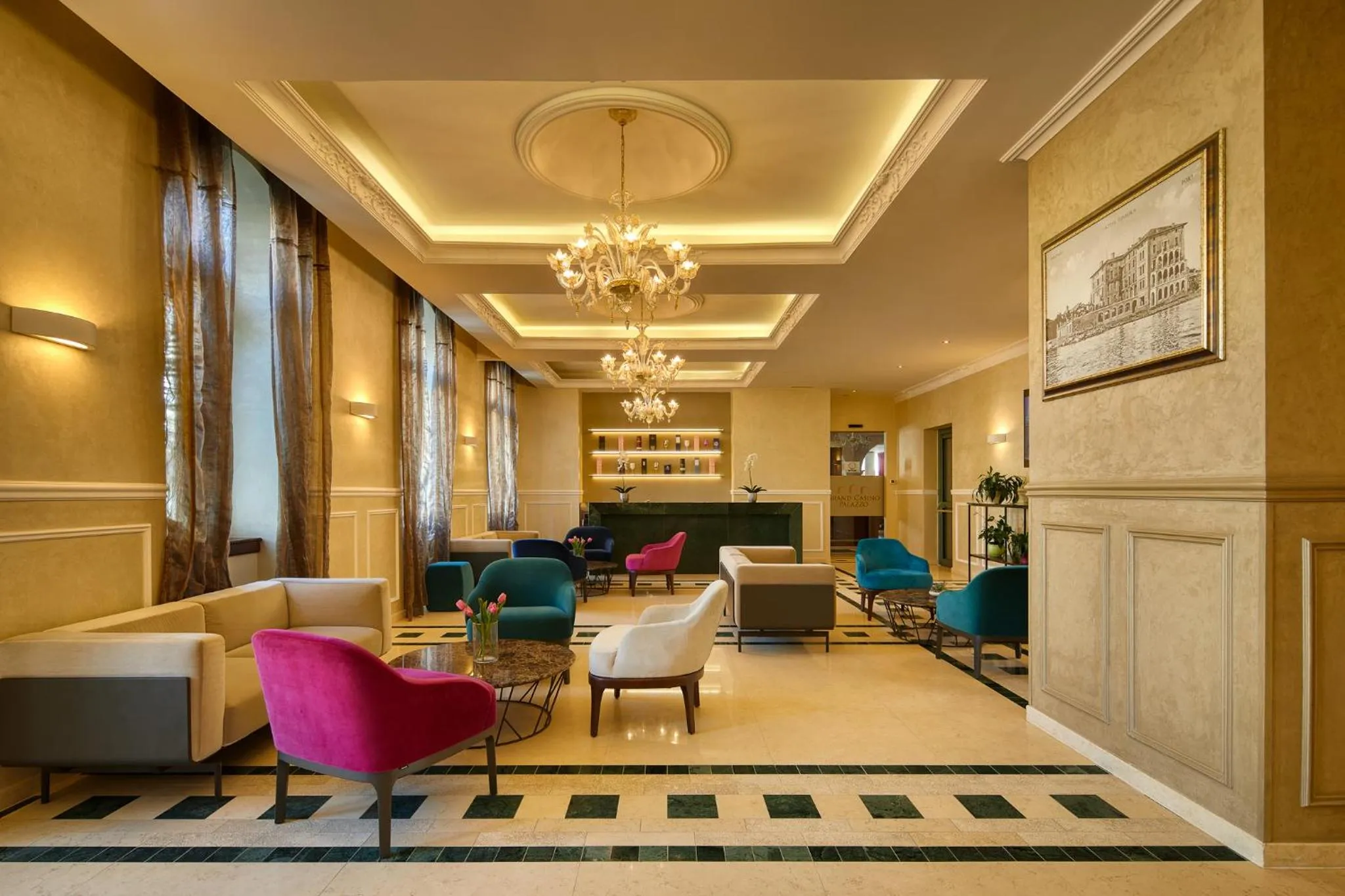 Lobby or reception in BO Hotel Palazzo