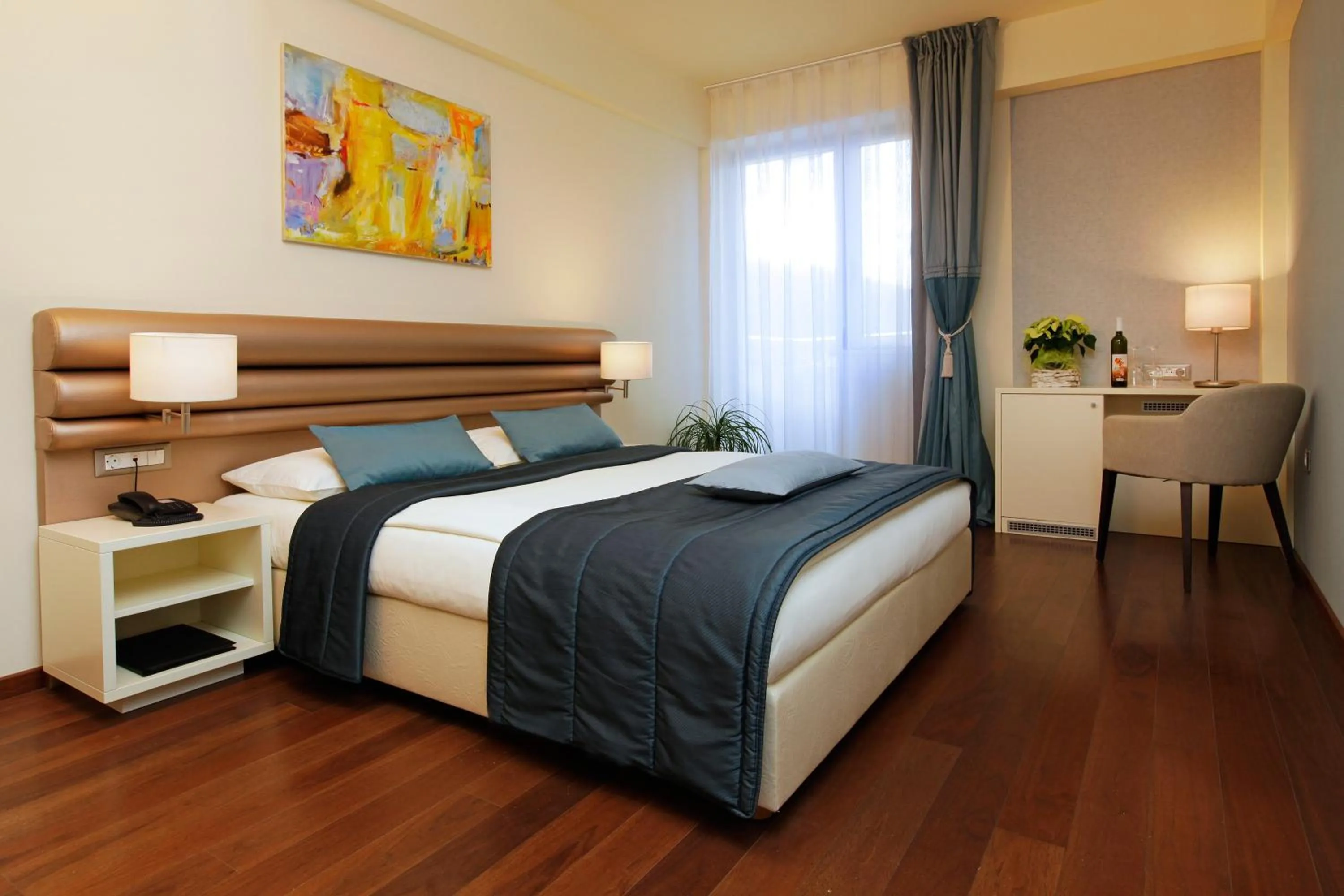 Bed in Hotel Korkyra