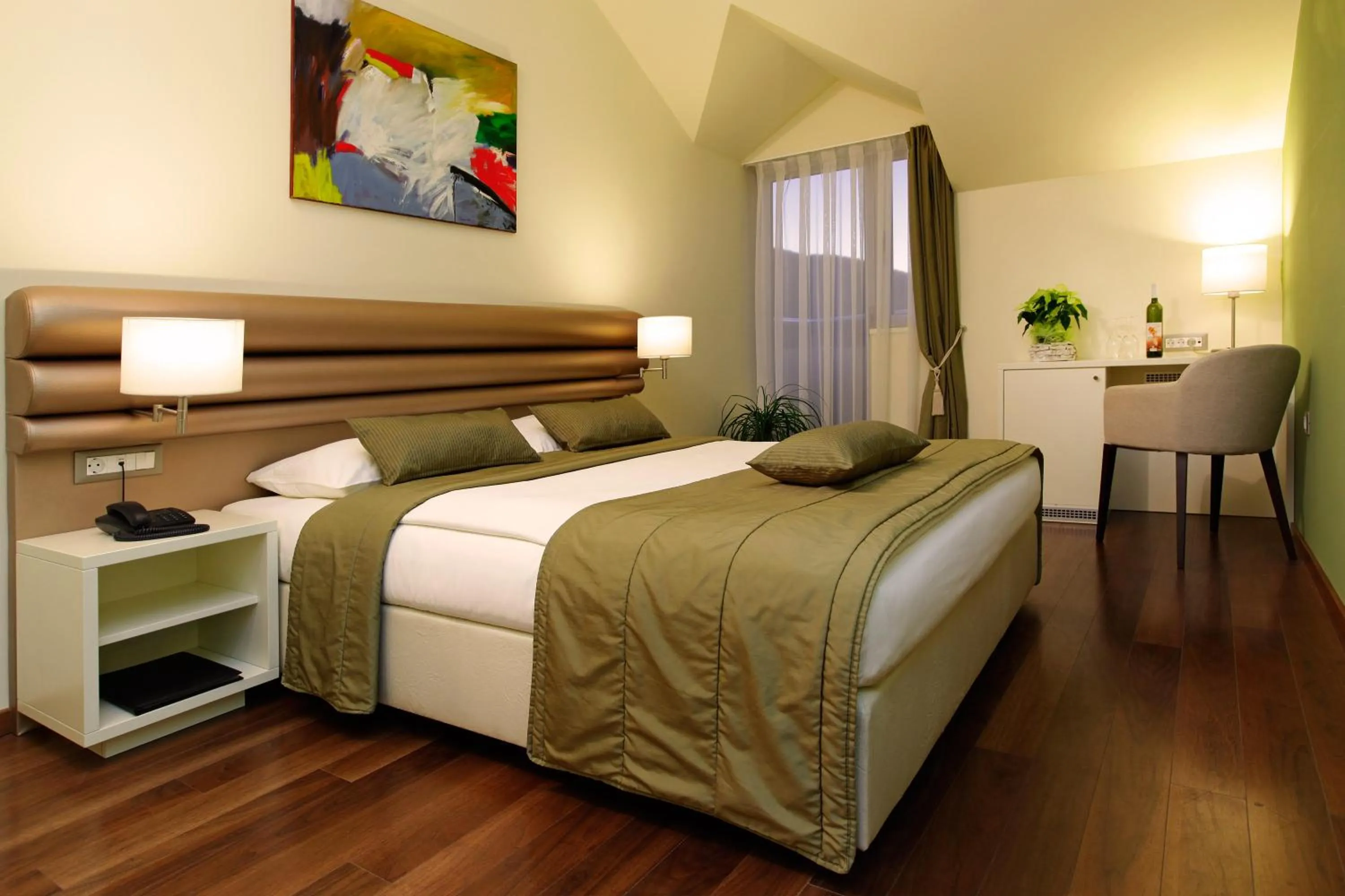 Bed in Hotel Korkyra