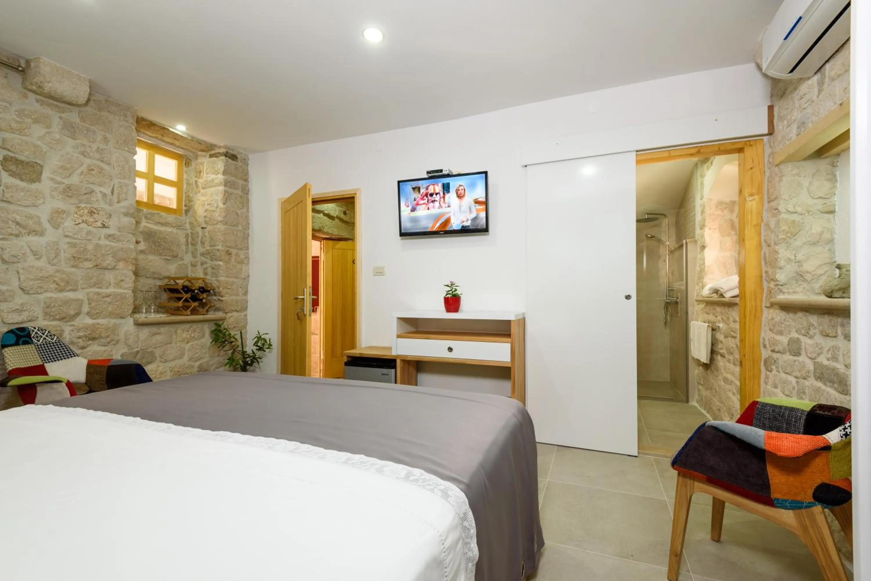 Bedroom, Bed in Villa Kudelik - Stone Story