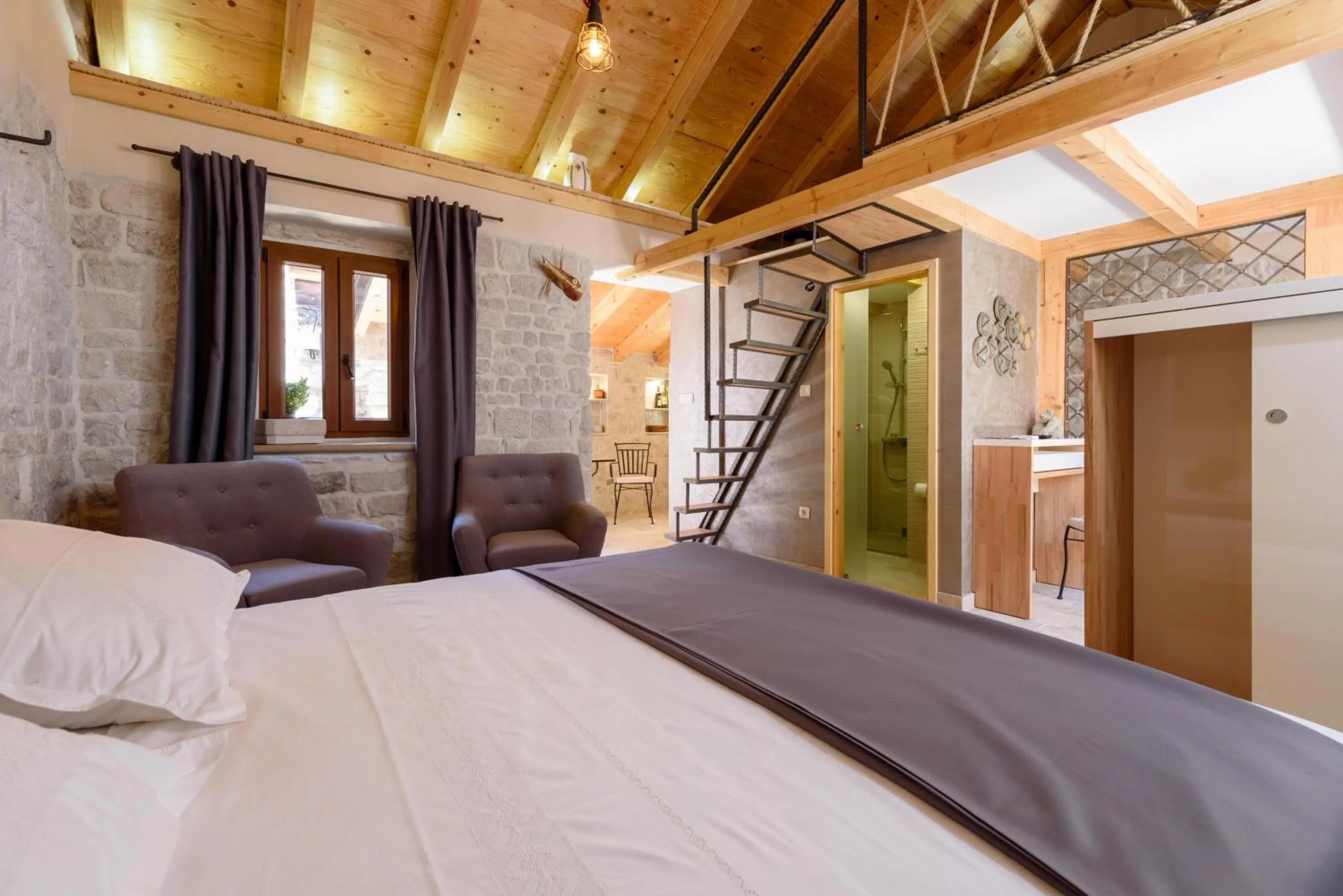 Bedroom, Bed in Villa Kudelik - Stone Story