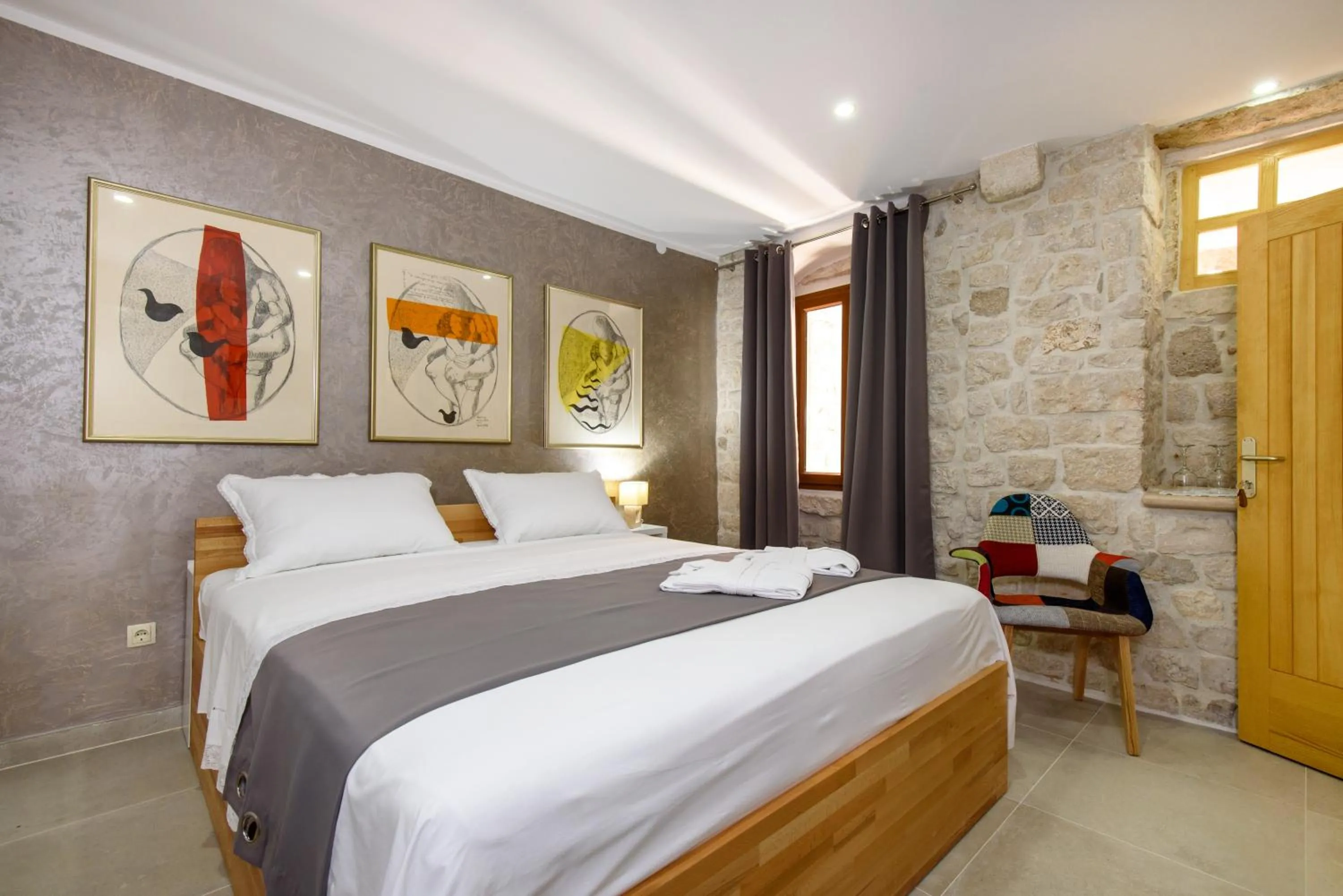 Bed in Villa Kudelik - Stone Story