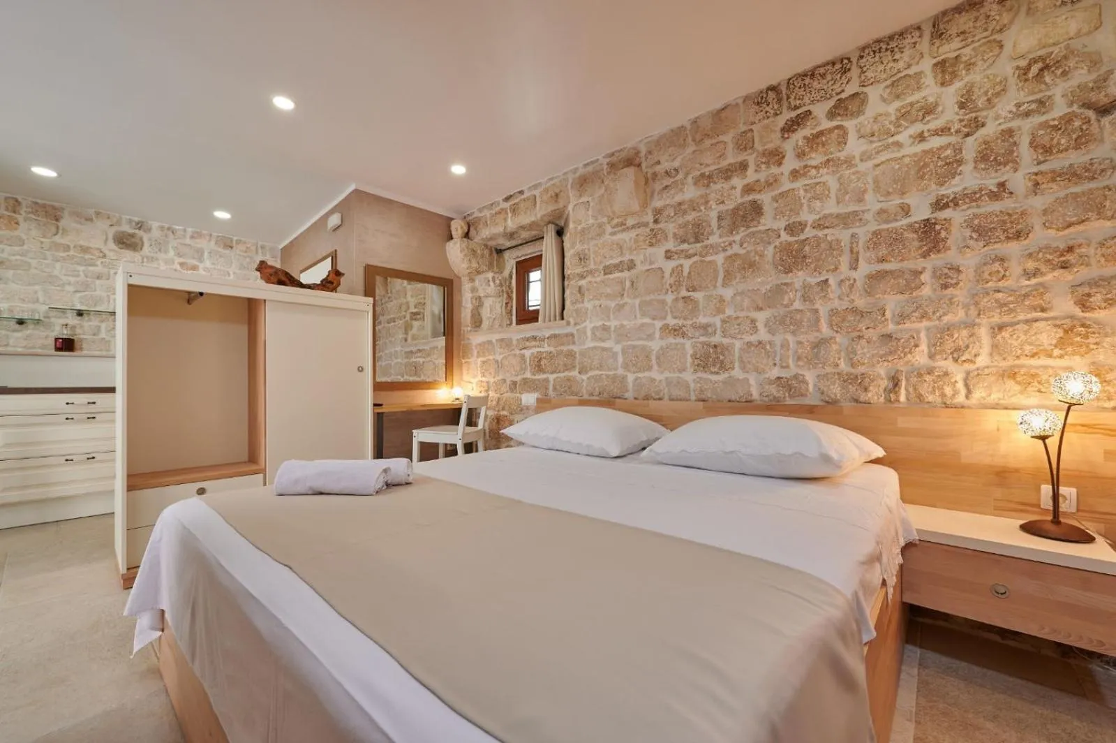 Bedroom, Bed in Villa Kudelik - Stone Story