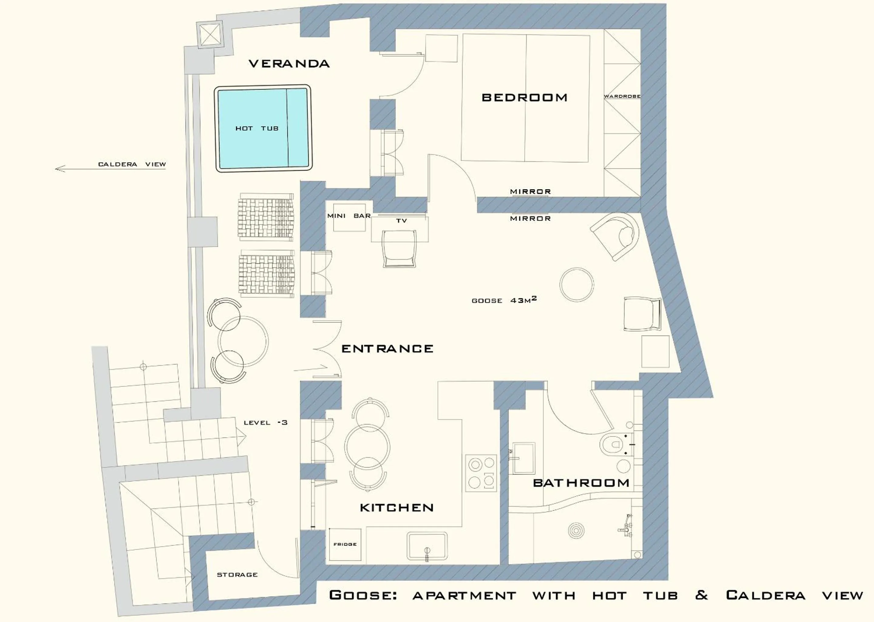 Floor plan in Golden Grey Goose
