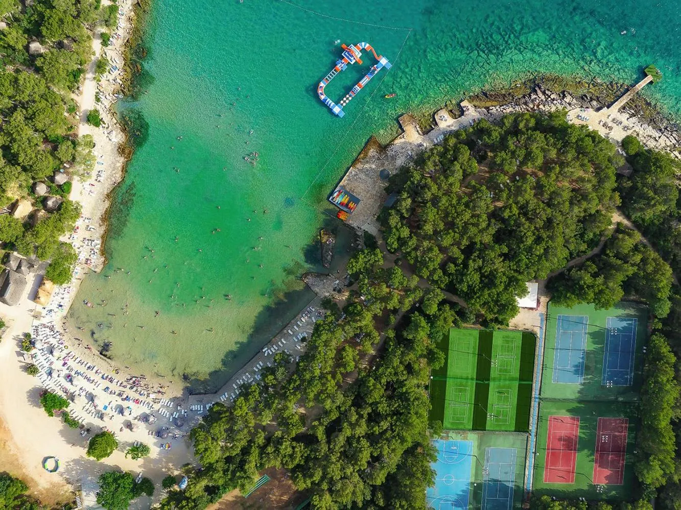 Beach in Pine Beach Pakostane - All Inclusive light