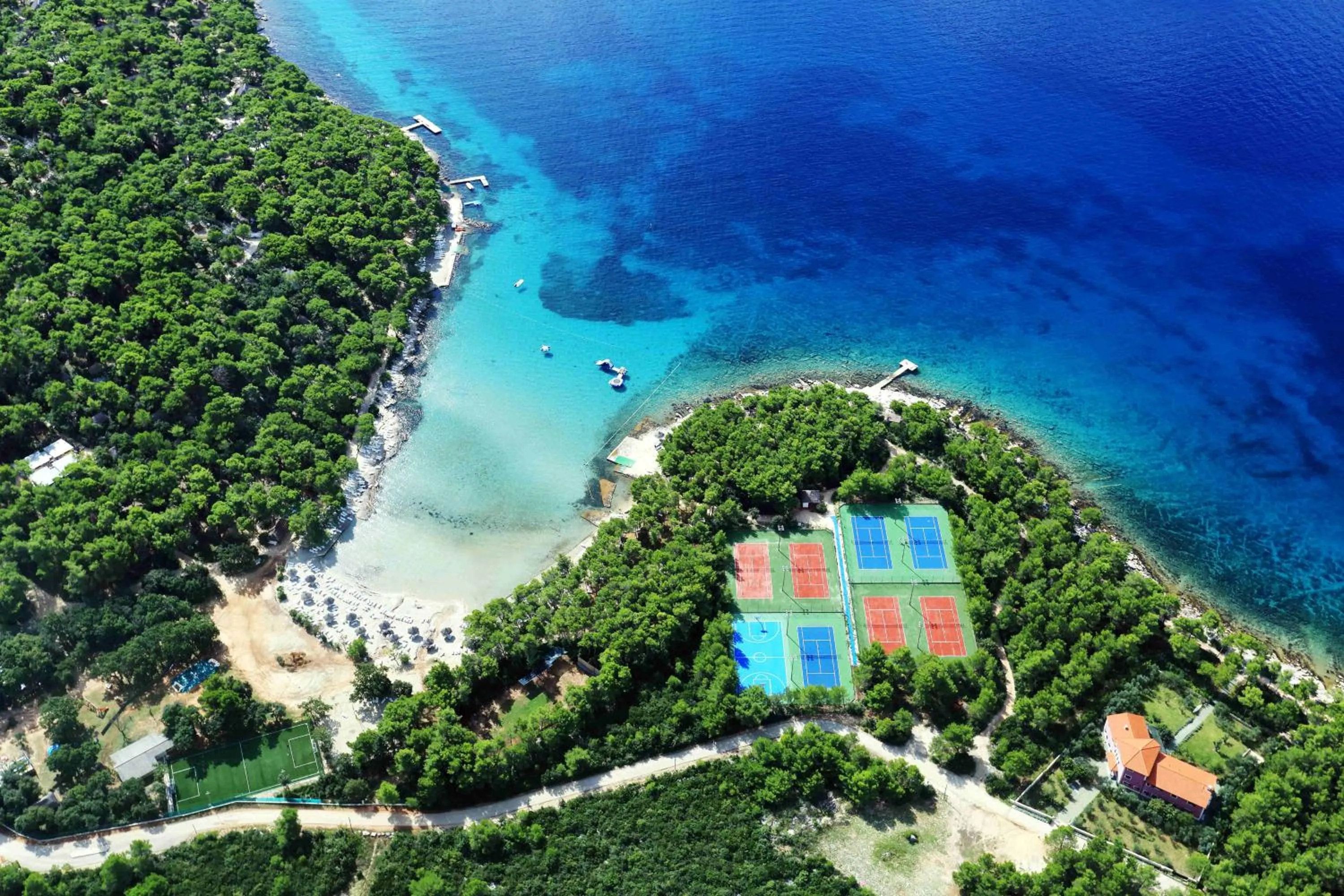 Bird's eye view in Pine Beach Pakostane - All Inclusive light