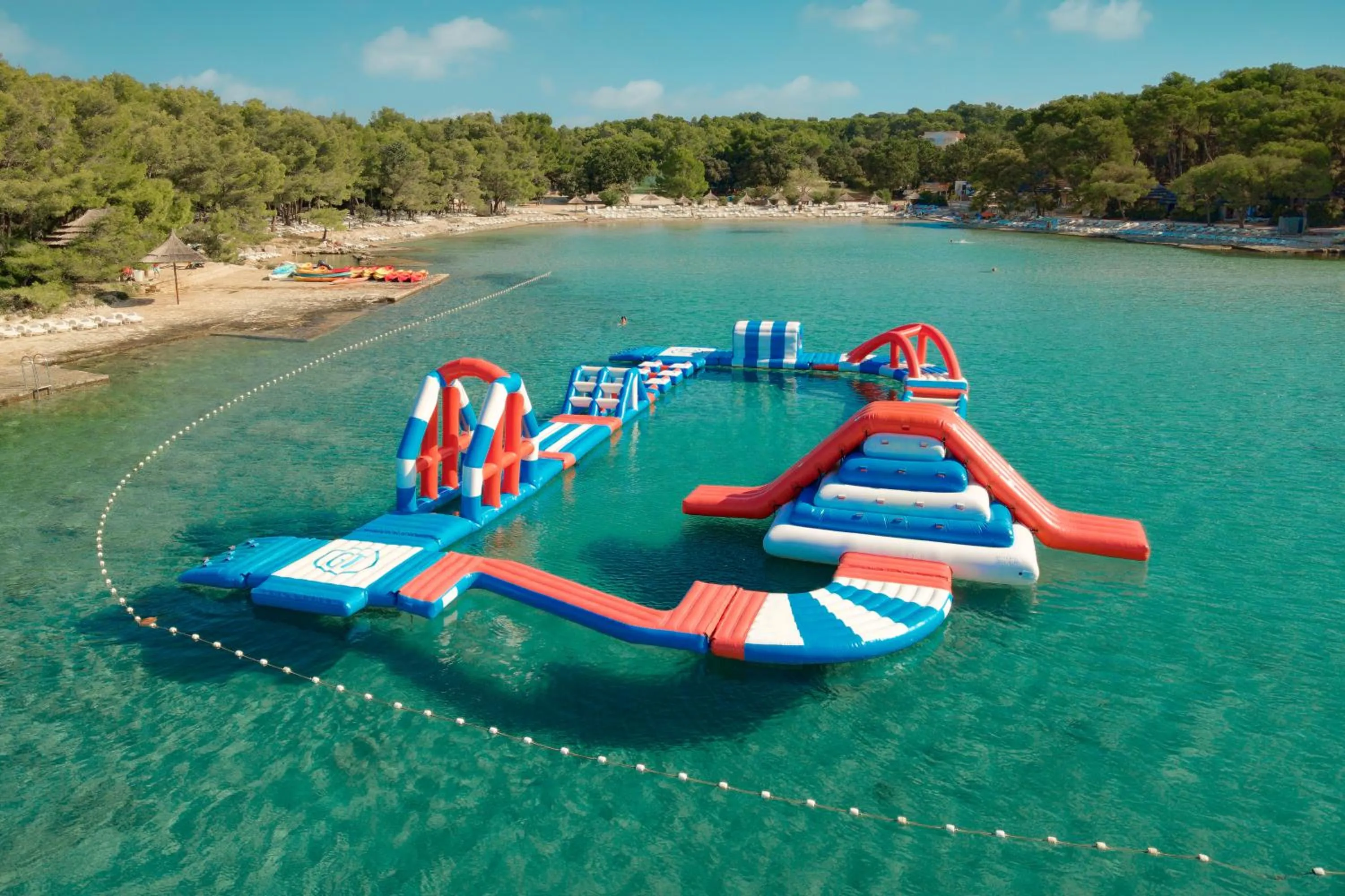 Aqua park in Pine Beach Pakostane - All Inclusive light