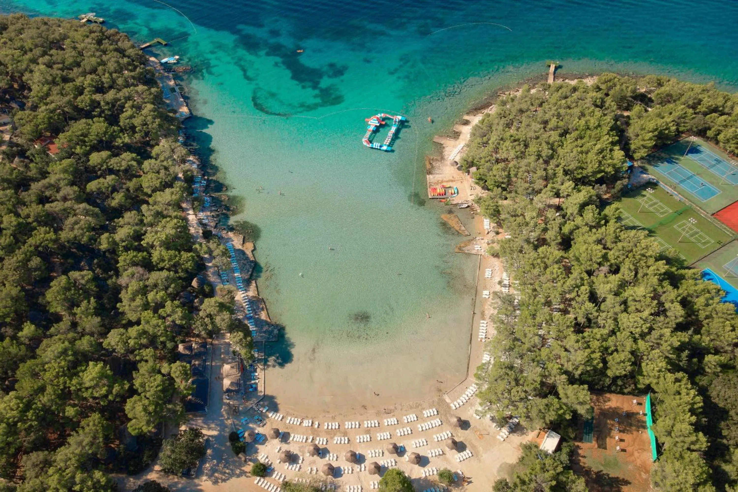 Beach in Pine Beach Pakostane - All Inclusive light