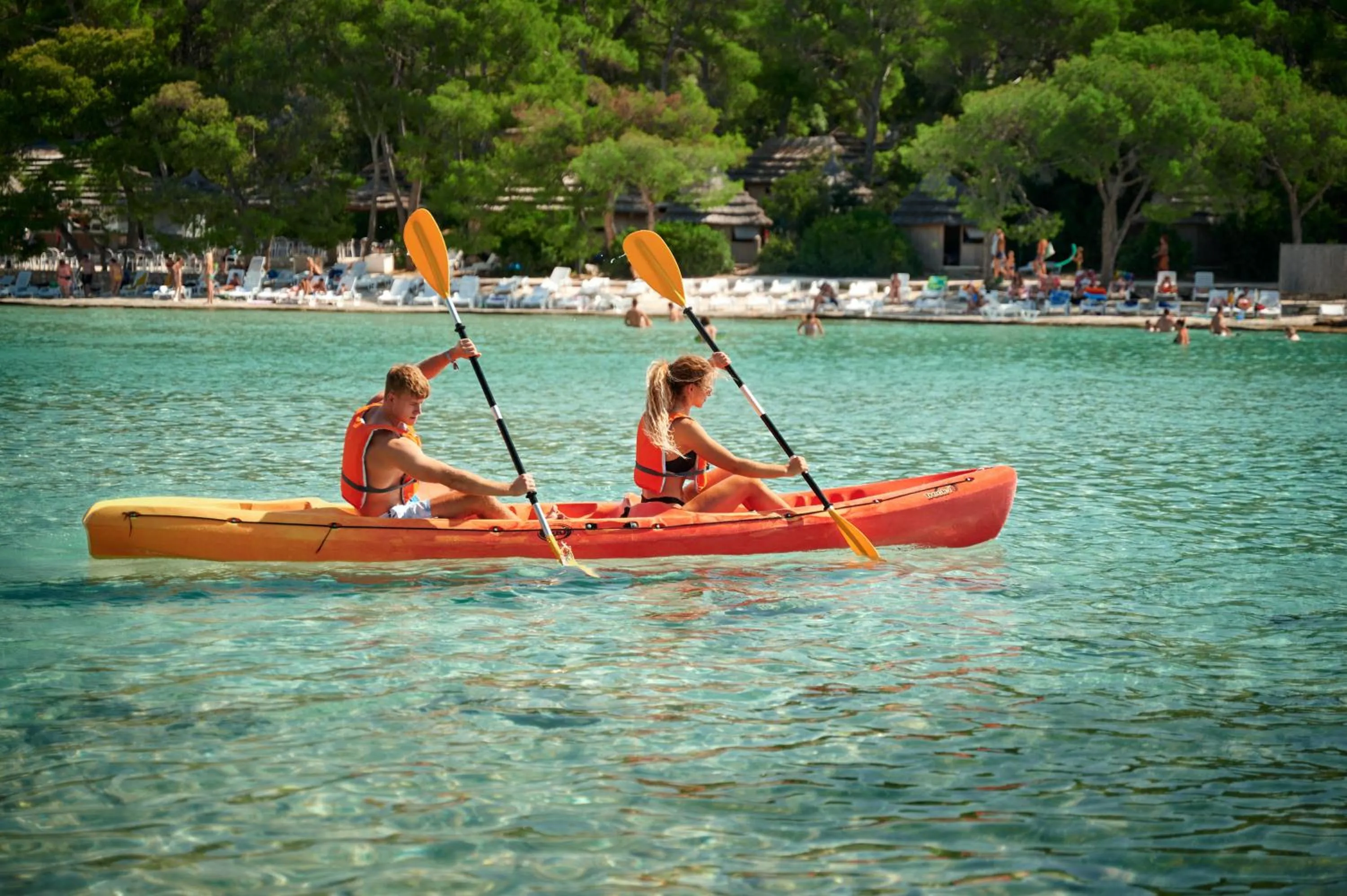 People in Pine Beach Pakostane - All Inclusive light