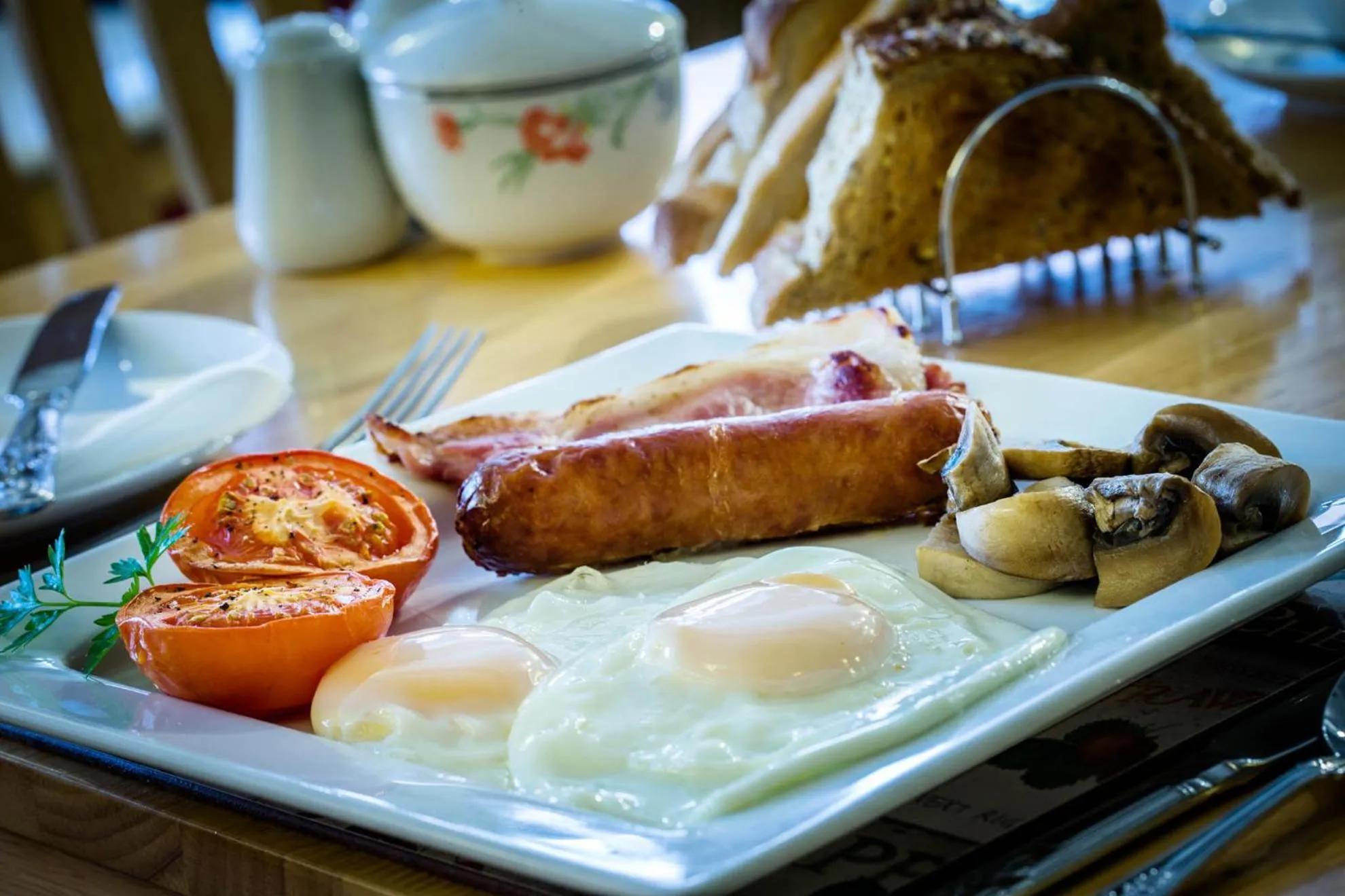 Food close-up in Orchard Lodge & Wolds Restaurant