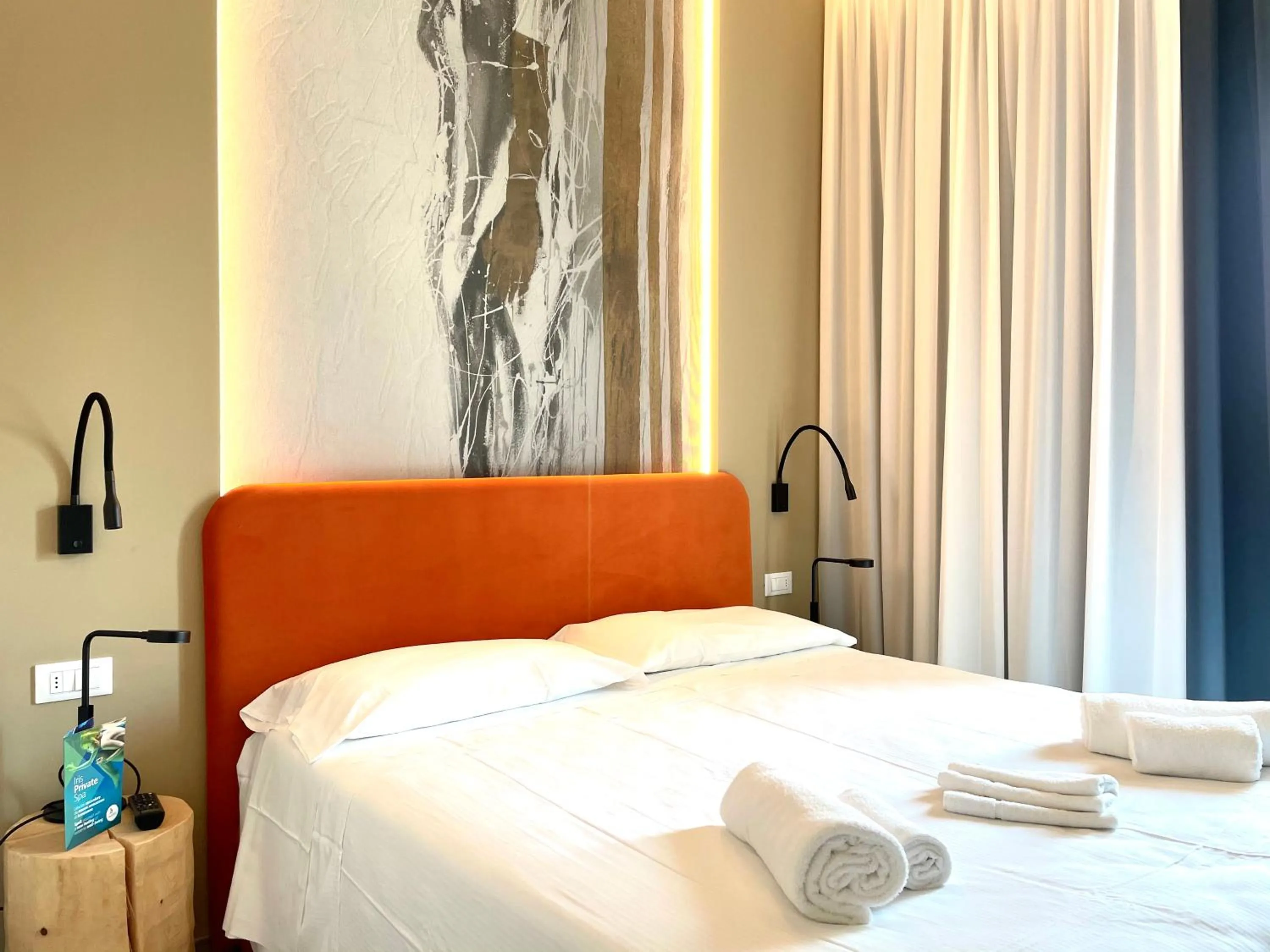 Bed in Hotel Iris Jesolo
