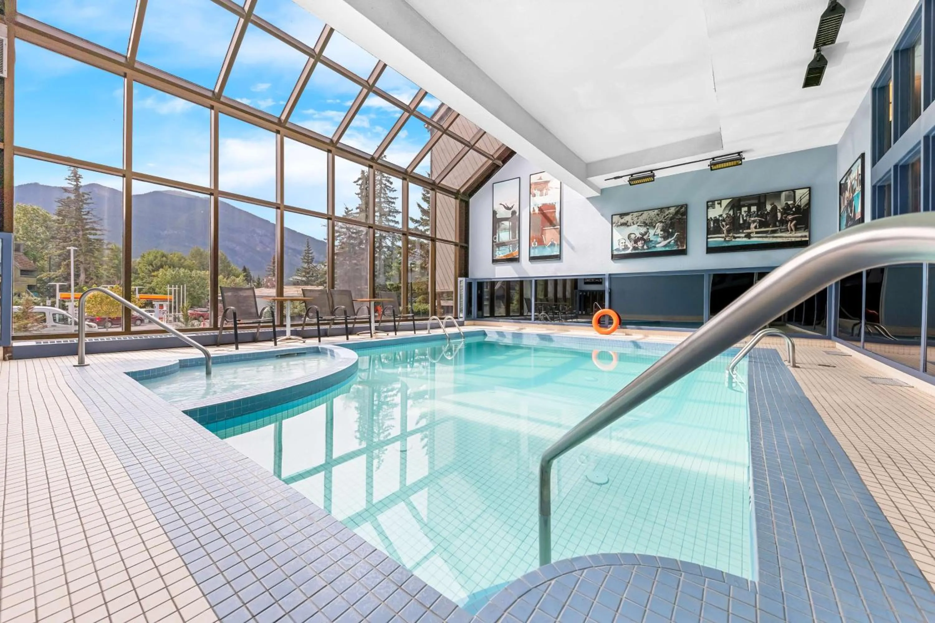 Pool view in Best Western Plus Banff International Lodge