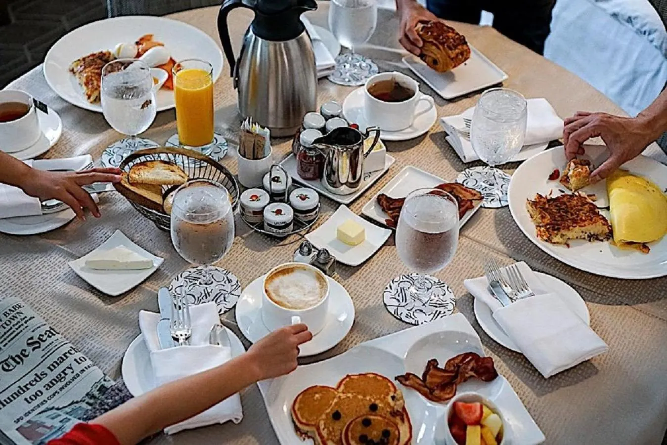 Breakfast in Fairmont Olympic Hotel