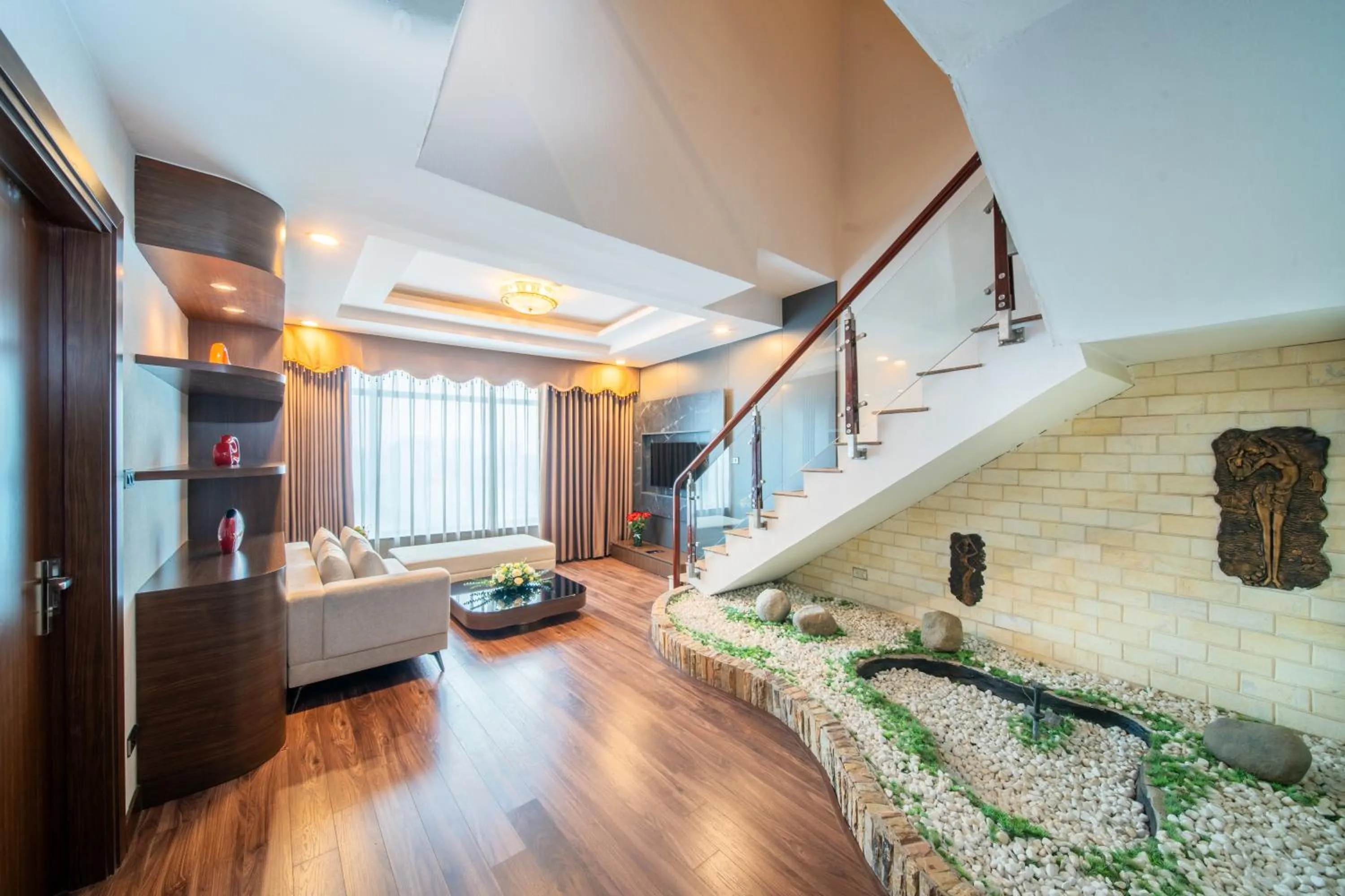 Living room in Muong Thanh Grand Hanoi Hotel