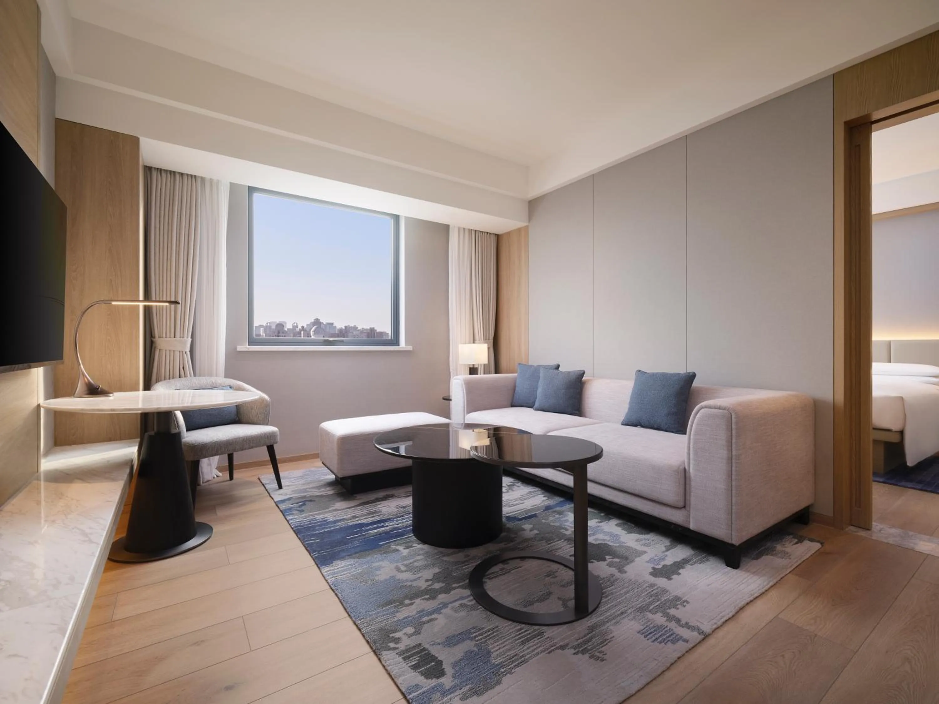 Living room in Courtyard By Marriott Shanghai Xujiahui