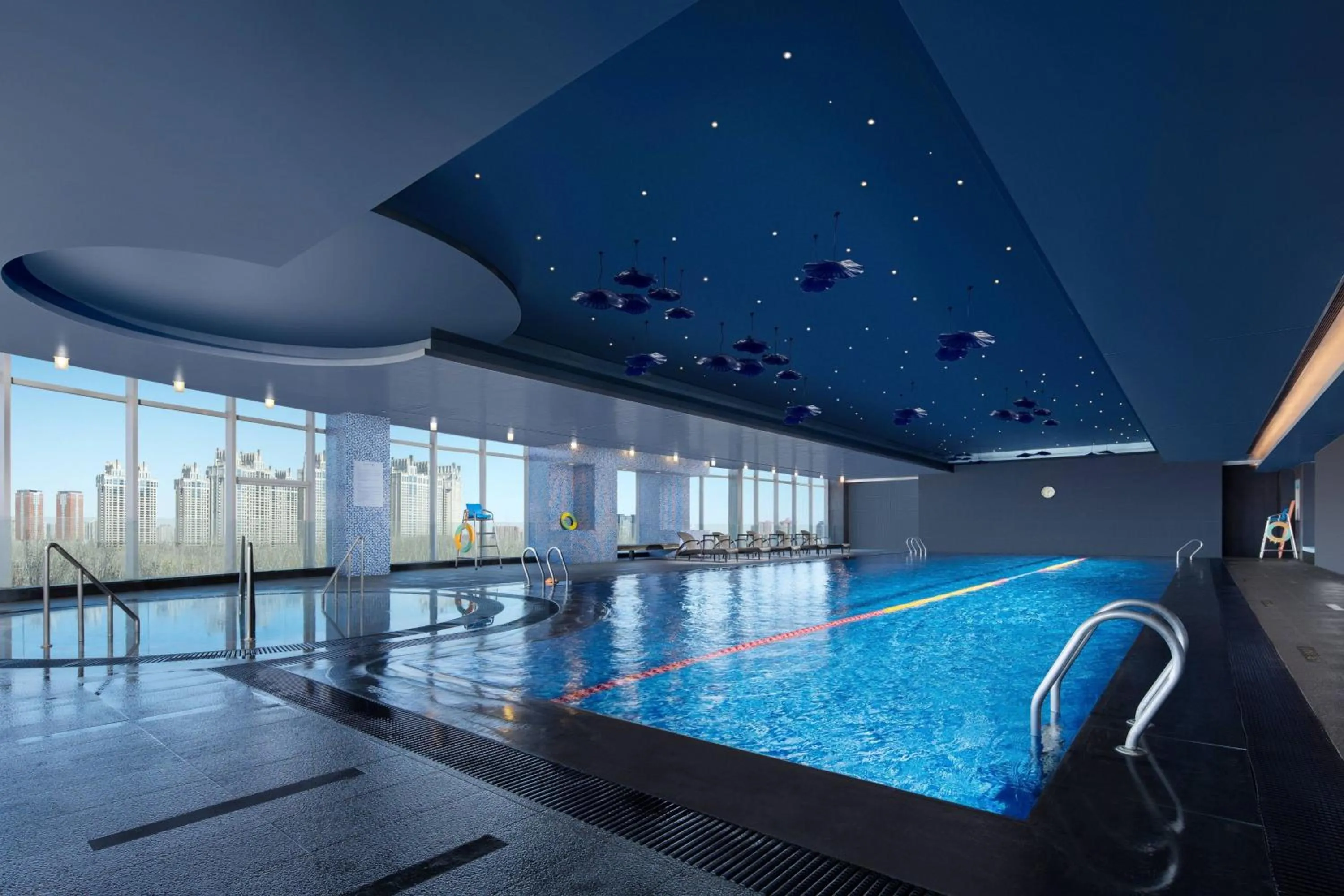 Swimming pool in Beijing Marriott Hotel Northeast