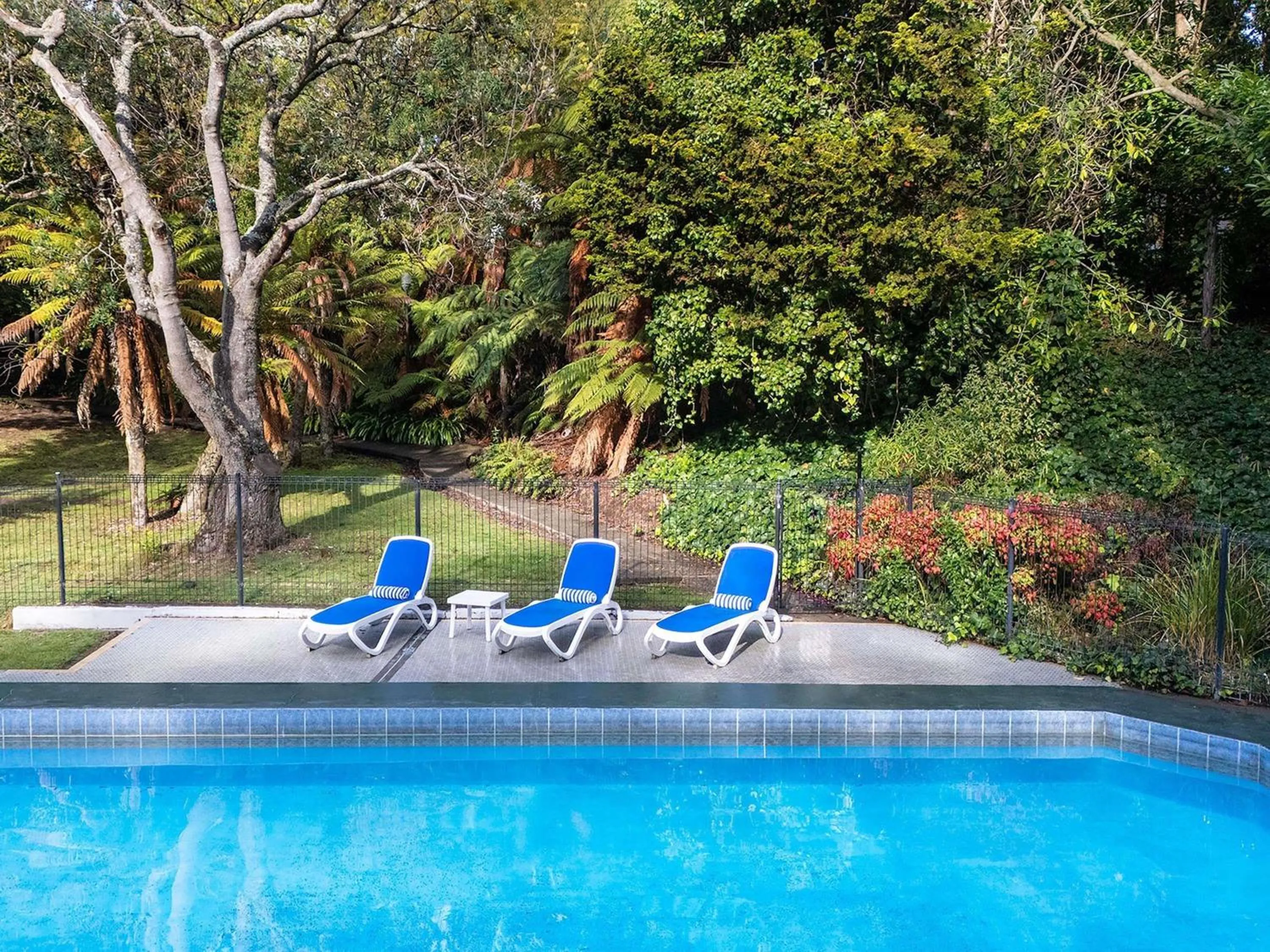 Pool view in Wairakei Resort Taupo