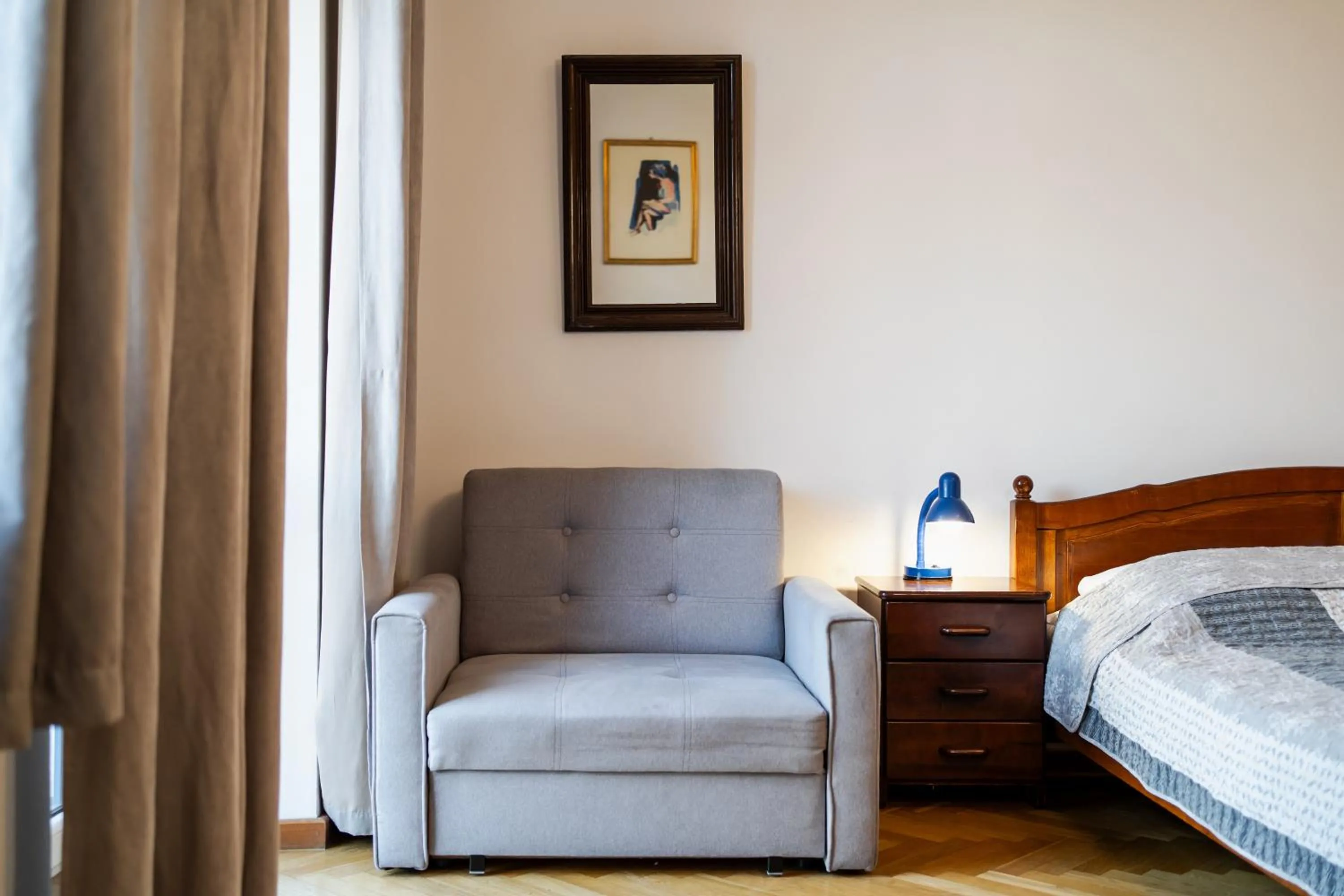 furniture, Bed in Hotel Europa